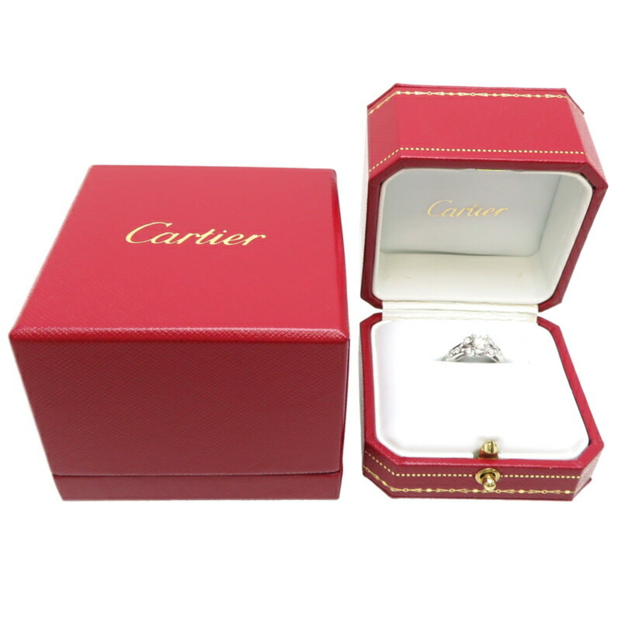 Cartier Platinum Platinum 950 Band Ring (Pre-Owned)
