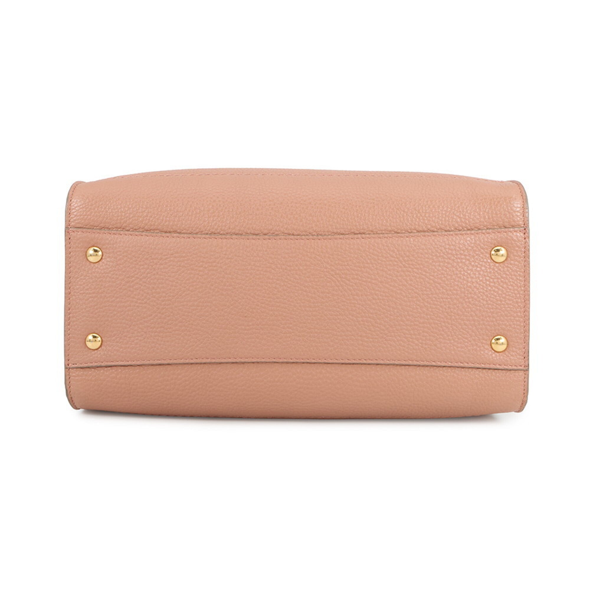 Salvatore Ferragamo Pink Leather Handbag Tote Bag (Pre-Owned)