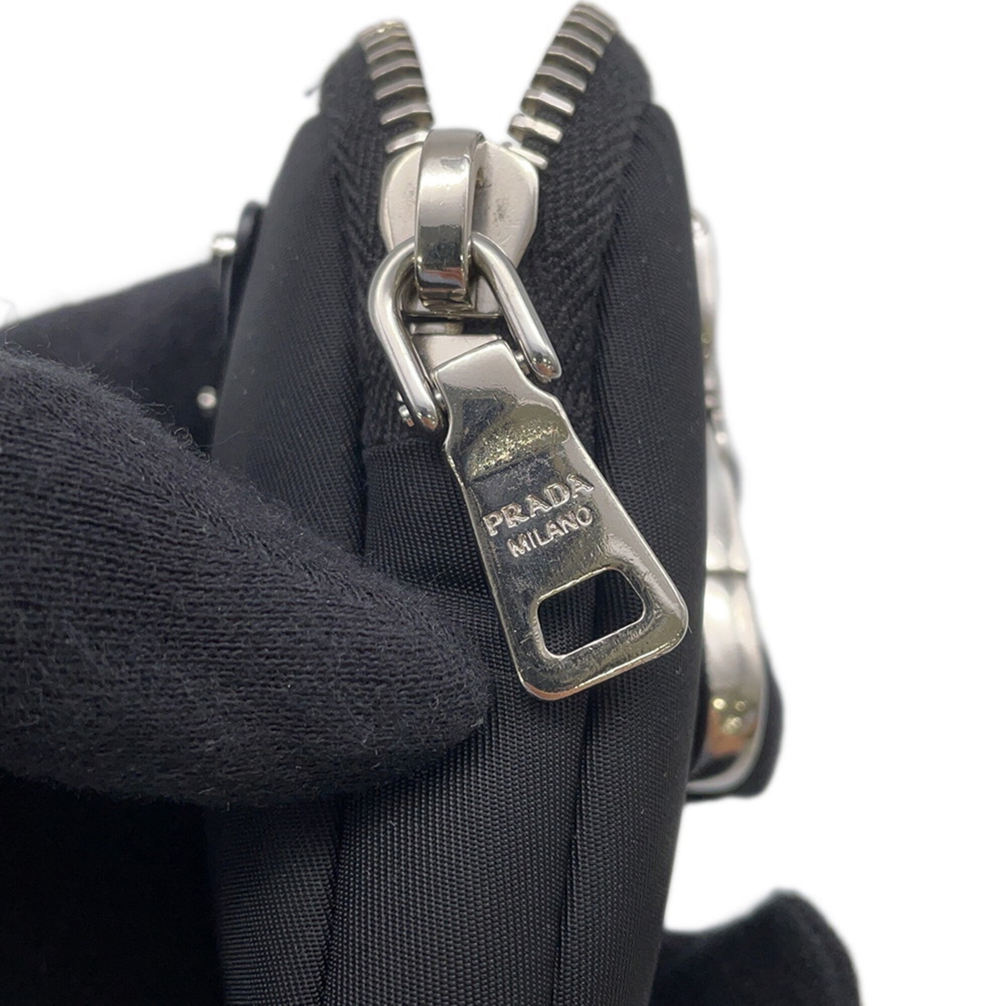 Prada Black Nylon Handbag (Pre-Owned)