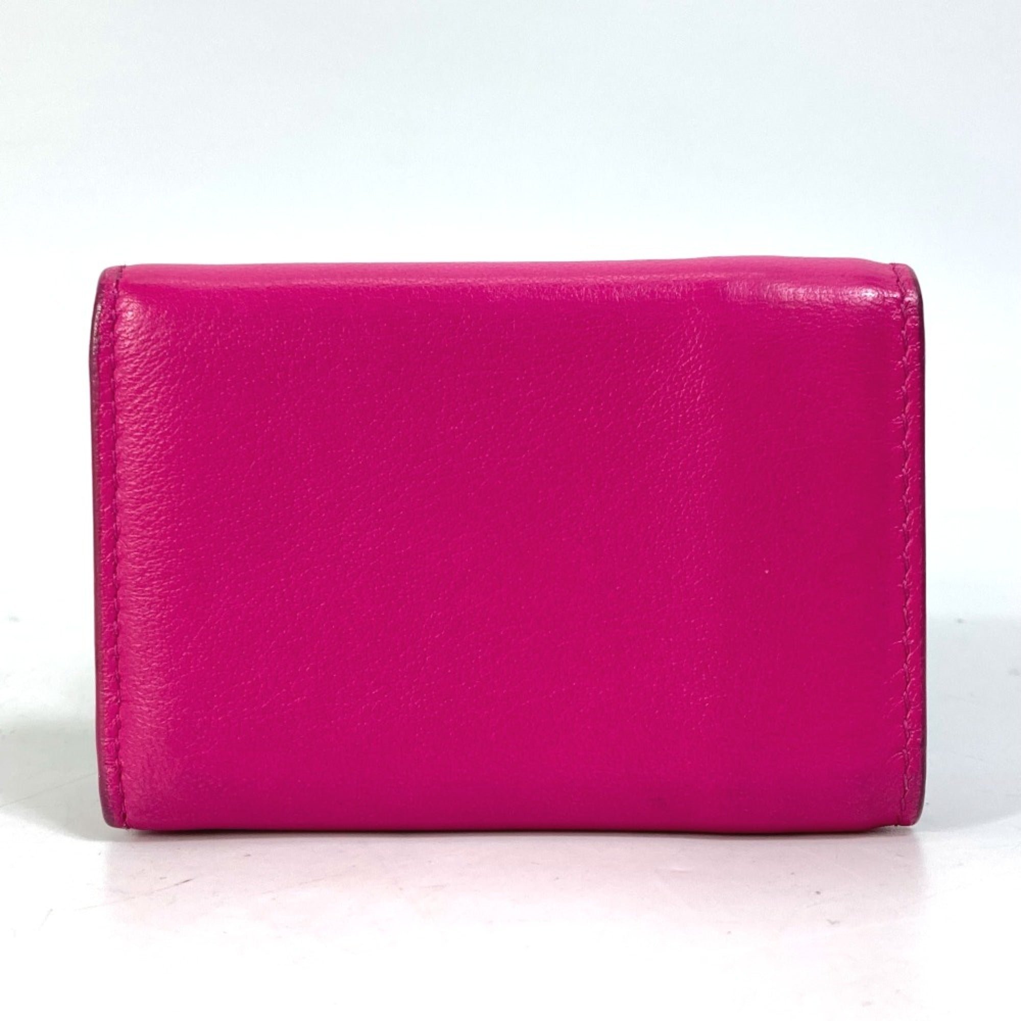 Balenciaga Pink Leather Wallet (Tri-Fold) (Pre-Owned)