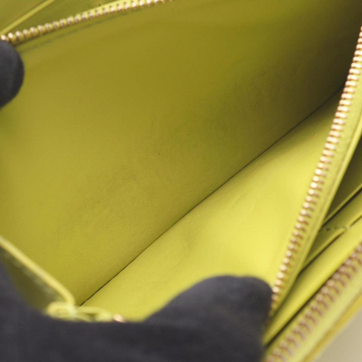 Bottega Veneta Green Leather Long Wallet (Bi-Fold) (Pre-Owned)