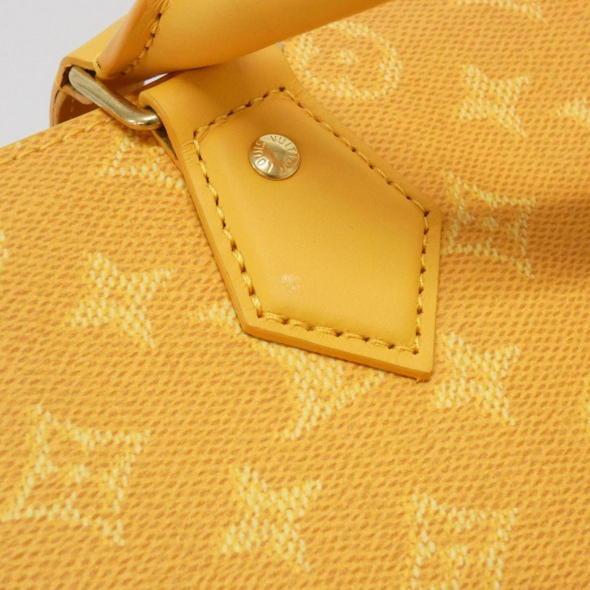 Louis Vuitton Jaune Monogram Coated Canvas Handbag (Pre-Owned)