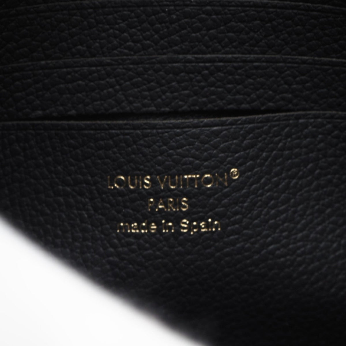 Louis Vuitton Black Leather Chain/Shoulder Wallet (Pre-Owned)