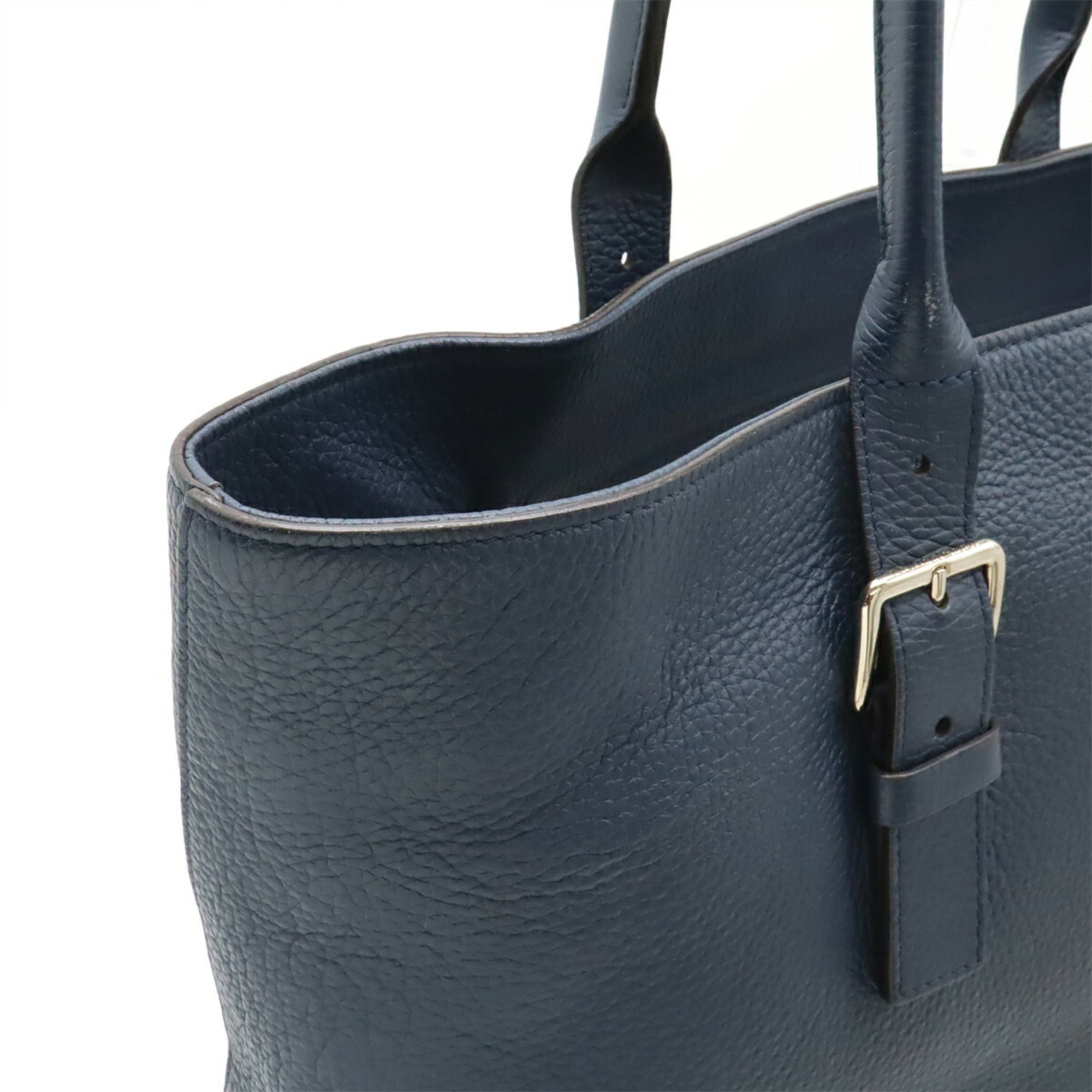 Louis Vuitton Navy Leather Shoulder Bag Tote Bag (Pre-Owned)