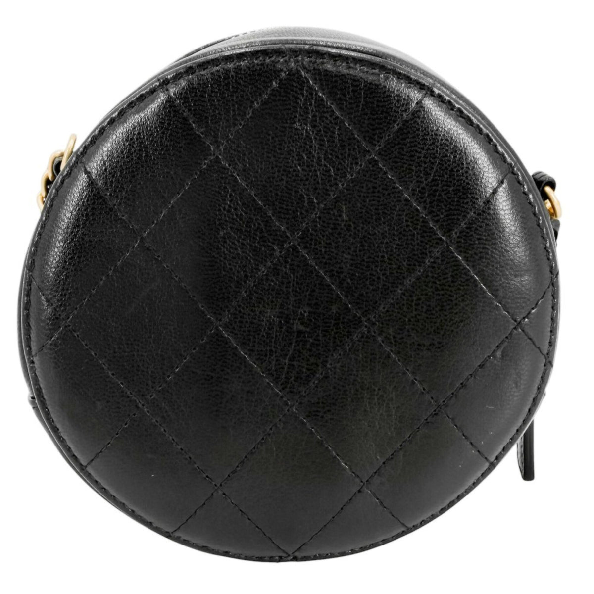Chanel Black White Leather Shoulder Bag (Pre-Owned)