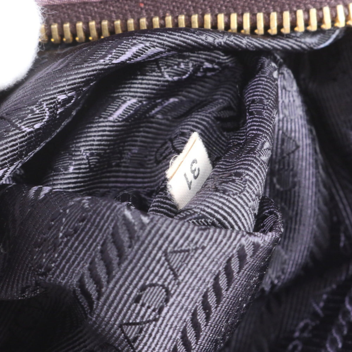 Prada Purple Leather Nylon Shoulder Bag Tote Bag (Pre-Owned)