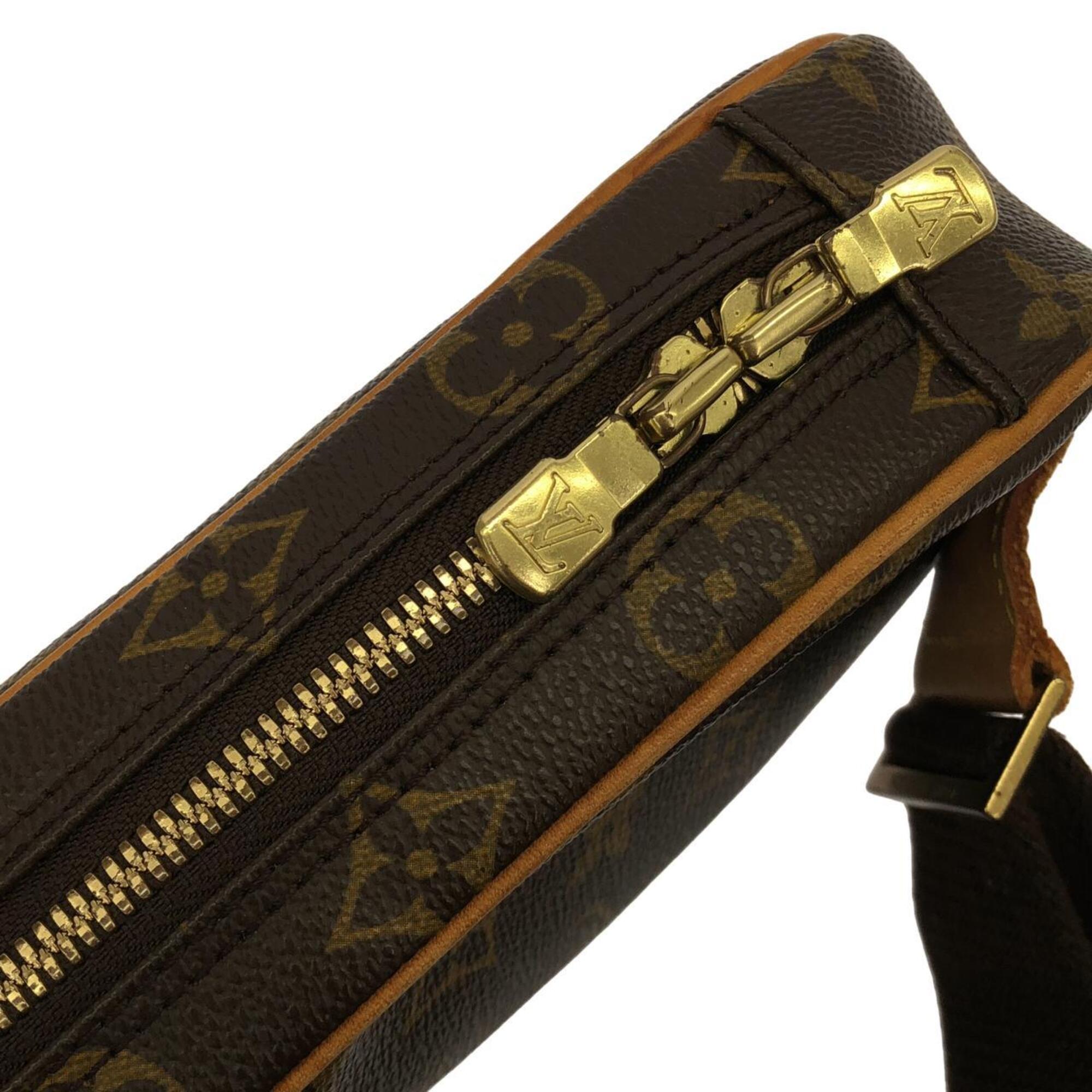 Louis Vuitton Monogram Marron Coated Canvas Pochette Shoulder Bag (Pre-Owned)