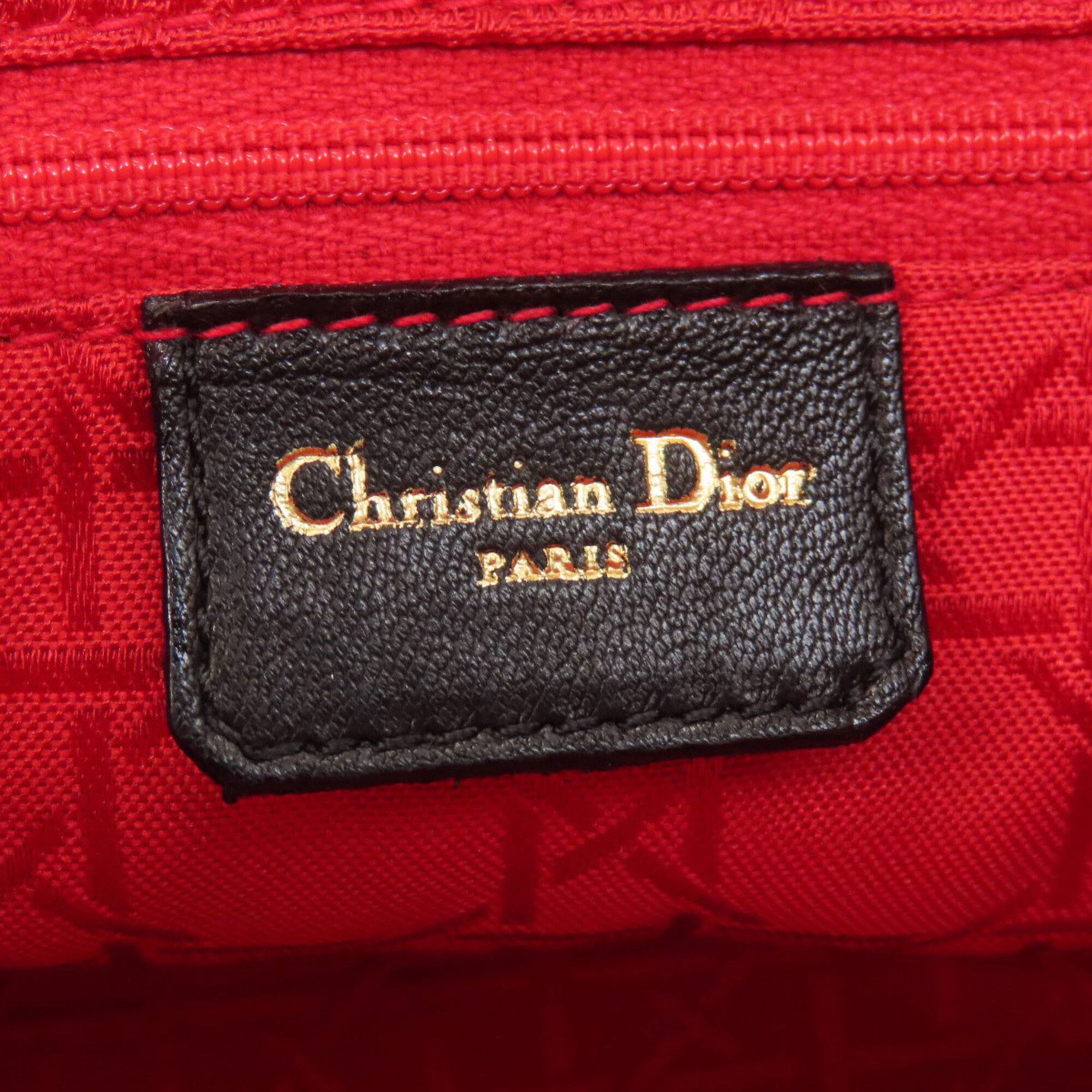 Christian Dior Black Leather Handbag (Pre-Owned)