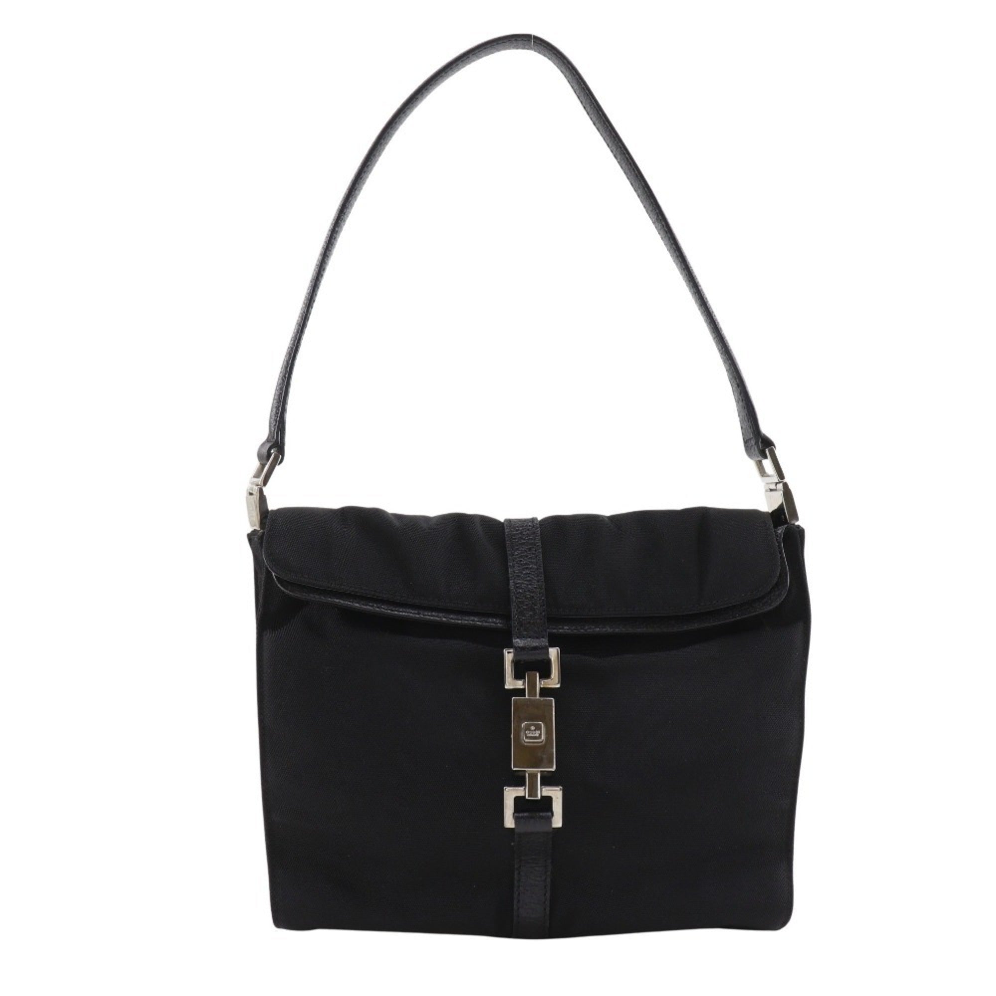 Gucci Black Nylon Canvas Shoulder Bag (Pre-Owned)