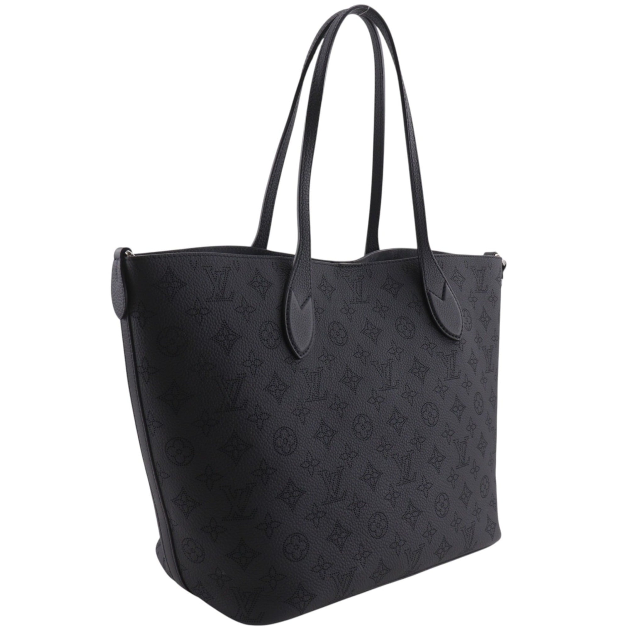 Louis Vuitton Black Noir Monogram Mahina Leather Tote Bag (Pre-Owned)