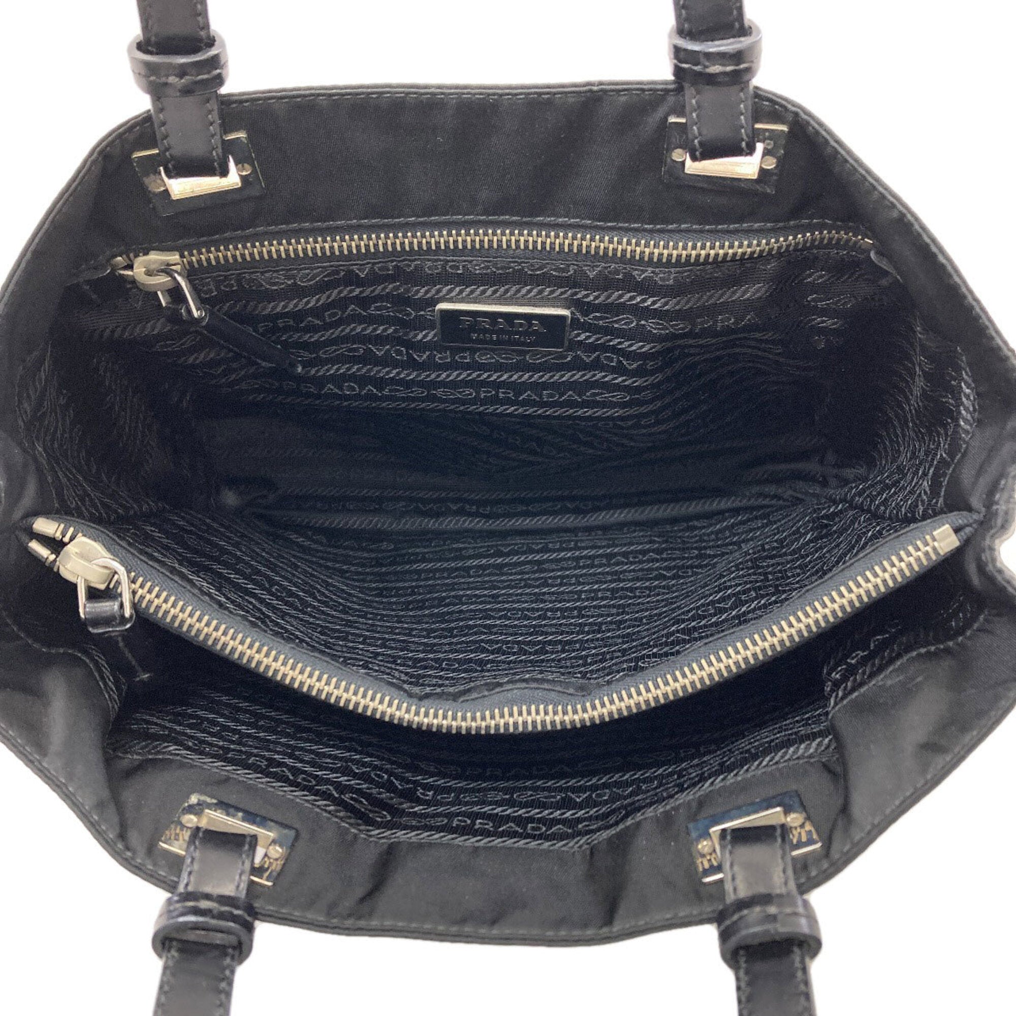 Prada Black Nylon Tote Bag (Pre-Owned)