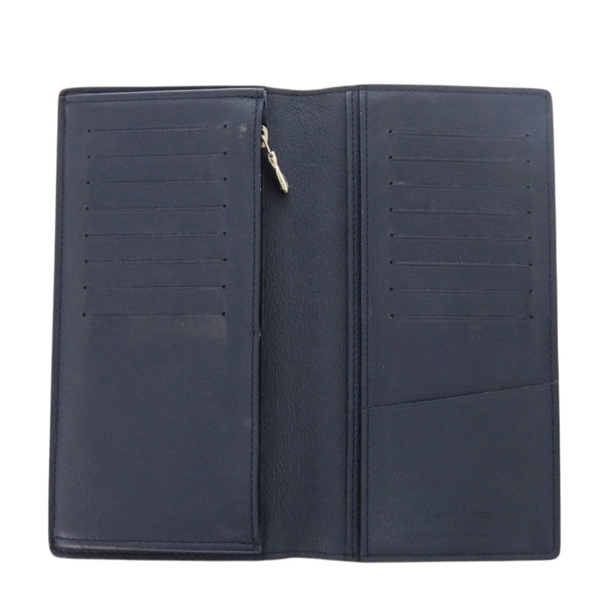 Louis Vuitton Ocean Leather Long Wallet (Bi-Fold) (Pre-Owned)
