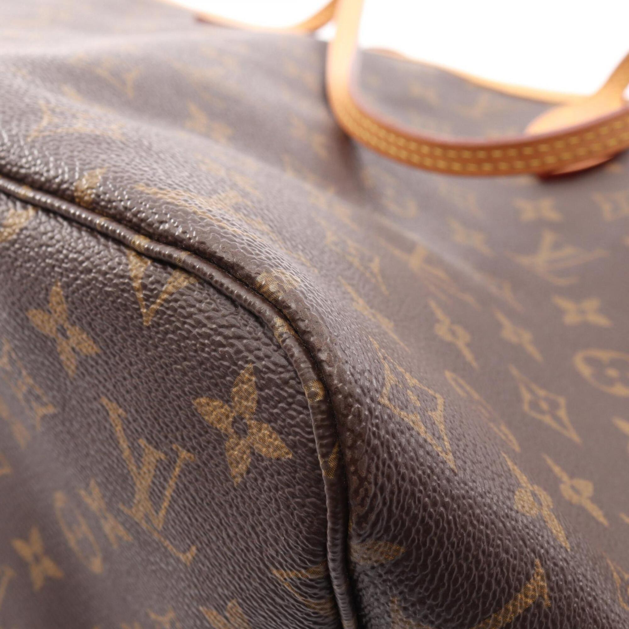 Louis Vuitton Brown Coated Canvas Pvc Monogram Leather Handbag Tote Bag (Pre-Owned)