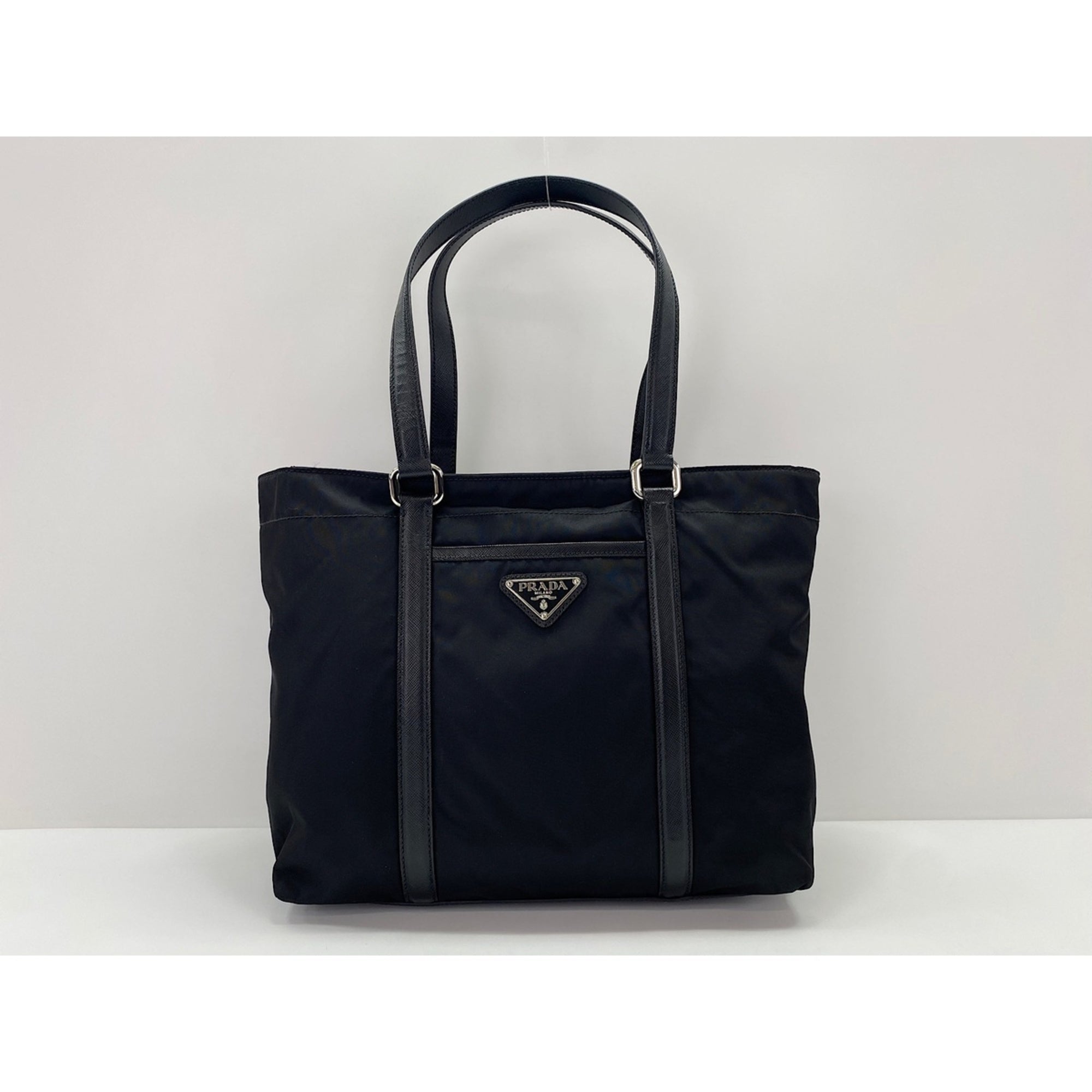 Prada Black Nylon Tote Bag (Pre-Owned)