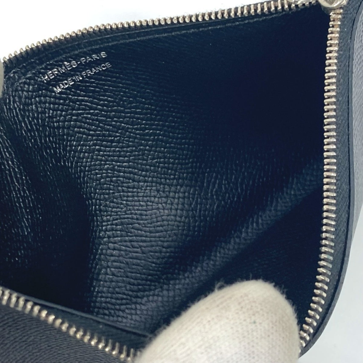 Hermes Black Epsom Leather Long Wallet (Bi-Fold) (Pre-Owned)