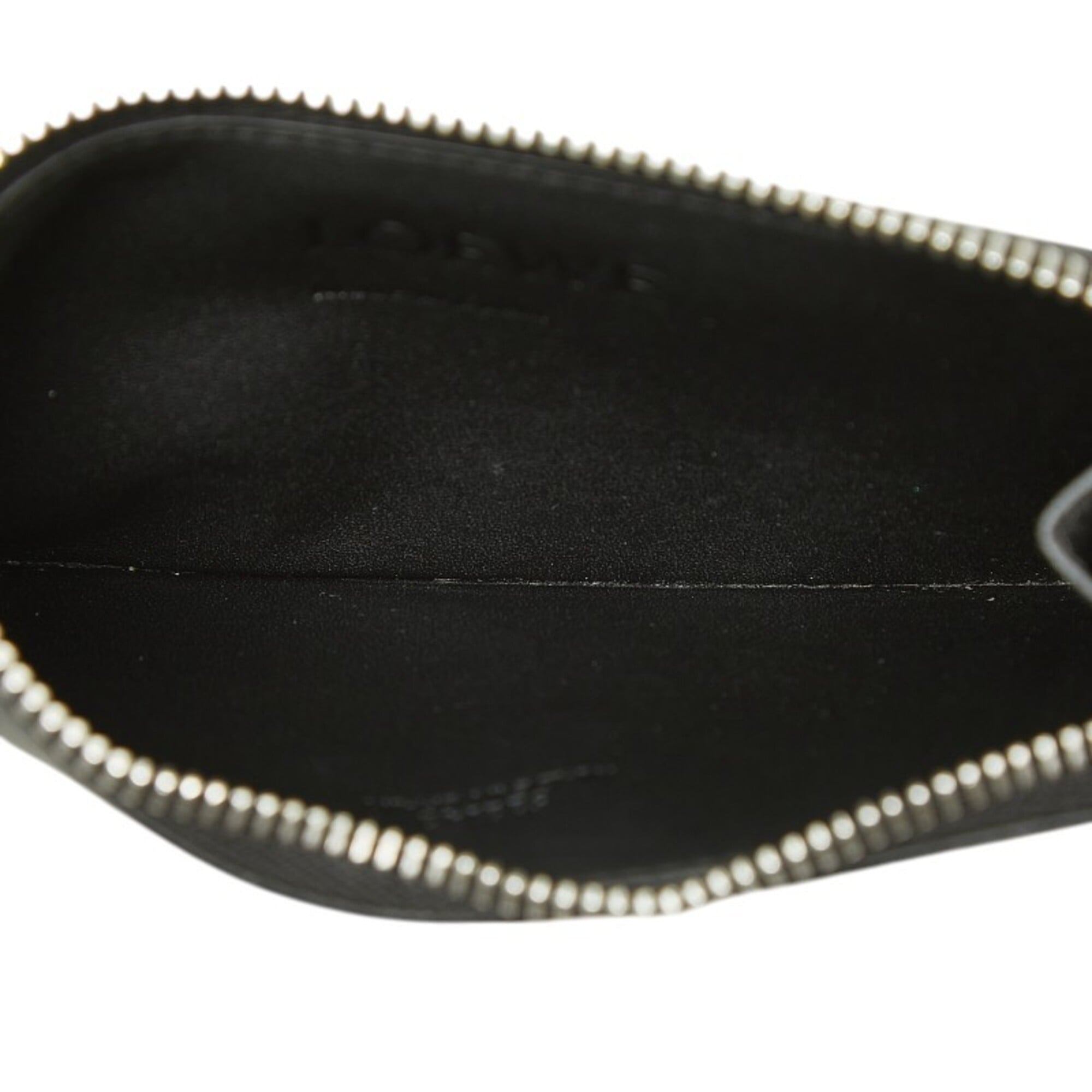 Loewe Black Gray Leather Coin Purse/Coin Case (Pre-Owned)