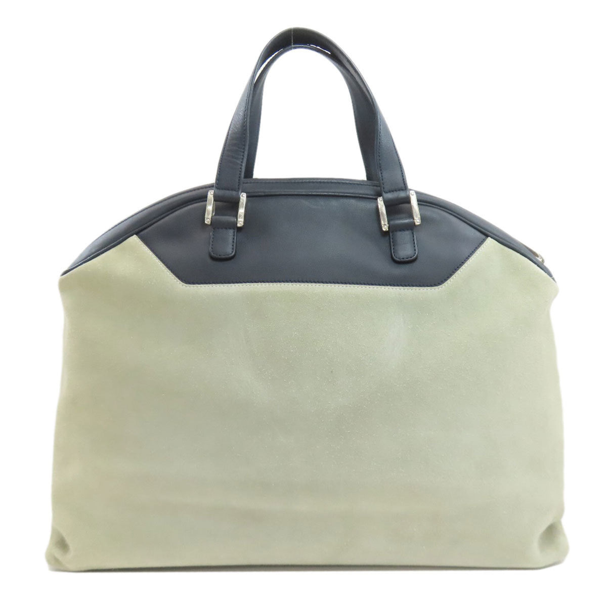 Loewe Navy Leather Suede Tote Bag (Pre-Owned)