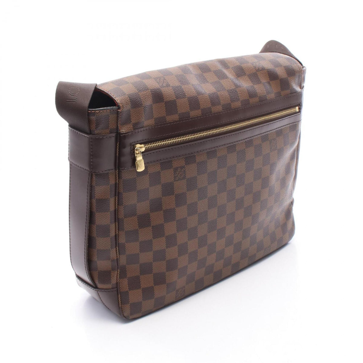 Louis Vuitton Brown Coated Canvas Leather Handbag Shoulder Bag (Pre-Owned)