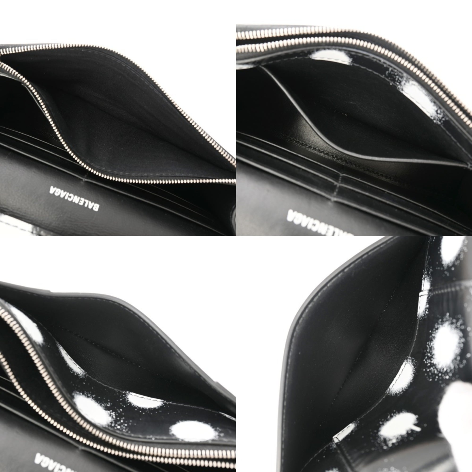 Balenciaga Black White Leather Shoulder Bag (Pre-Owned)
