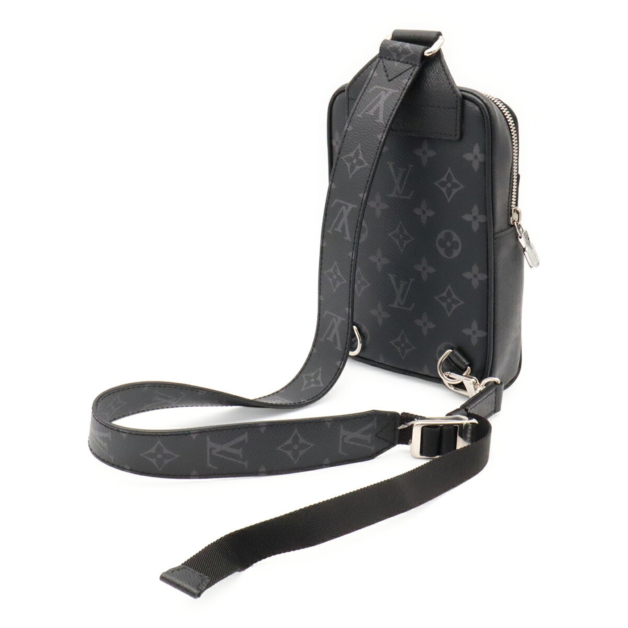 Louis Vuitton Monogram Eclipse Noir Canvas Shoulder Bag Sling Bag (Pre-Owned)