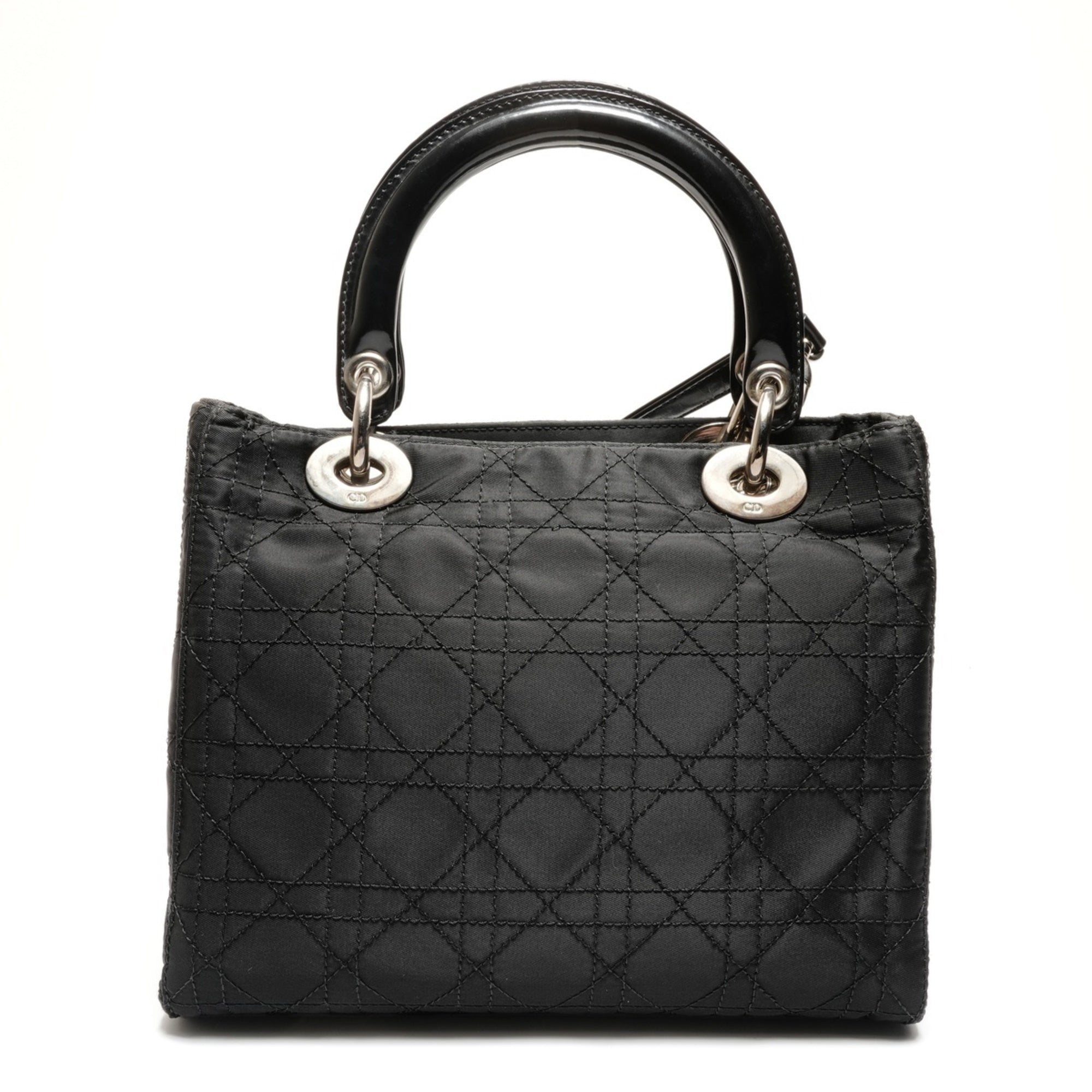 Christian Dior Lady Dior Black Nylon Handbag (Pre-Owned)
