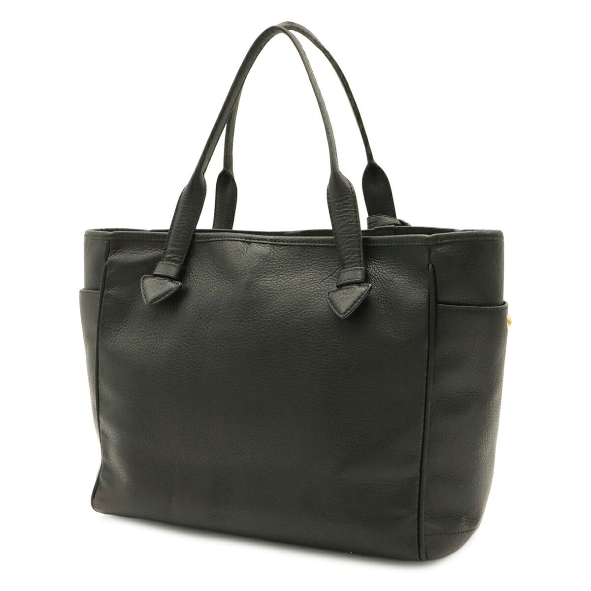 Loewe Black Leather Handbag Tote Bag (Pre-Owned)