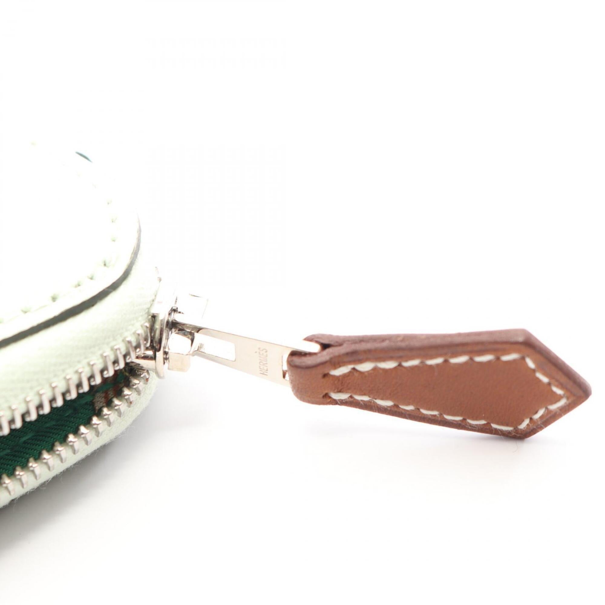 Hermes Green Epsom Leather Coin Purse/Coin Case (Pre-Owned)