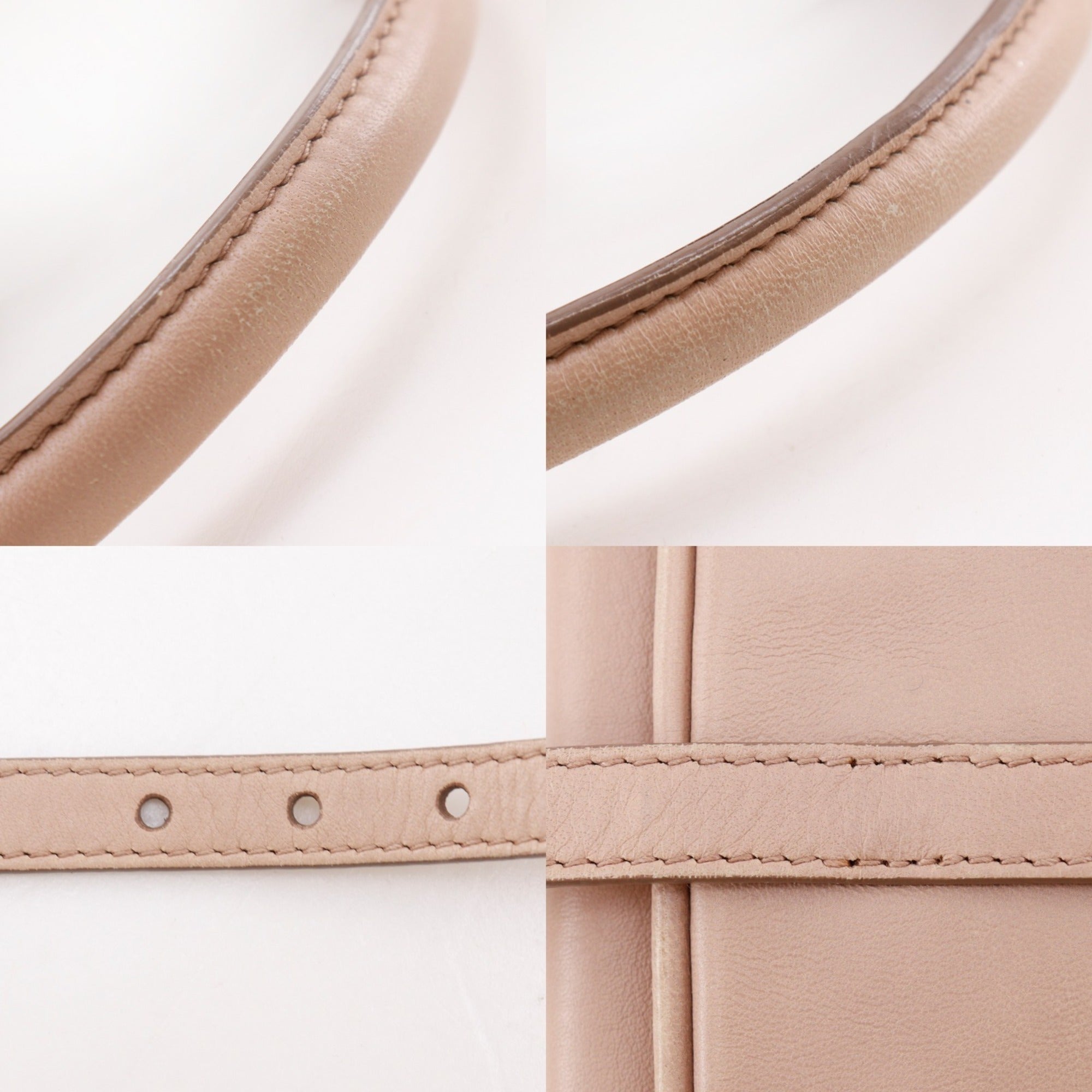 Miu Miu Pink Beige Leather Handbag (Pre-Owned)