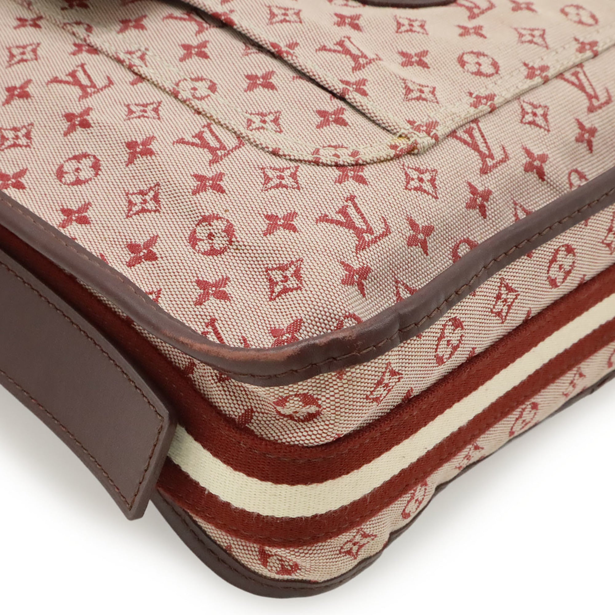Louis Vuitton Cerise Canvas Leather Shoulder Bag (Pre-Owned)