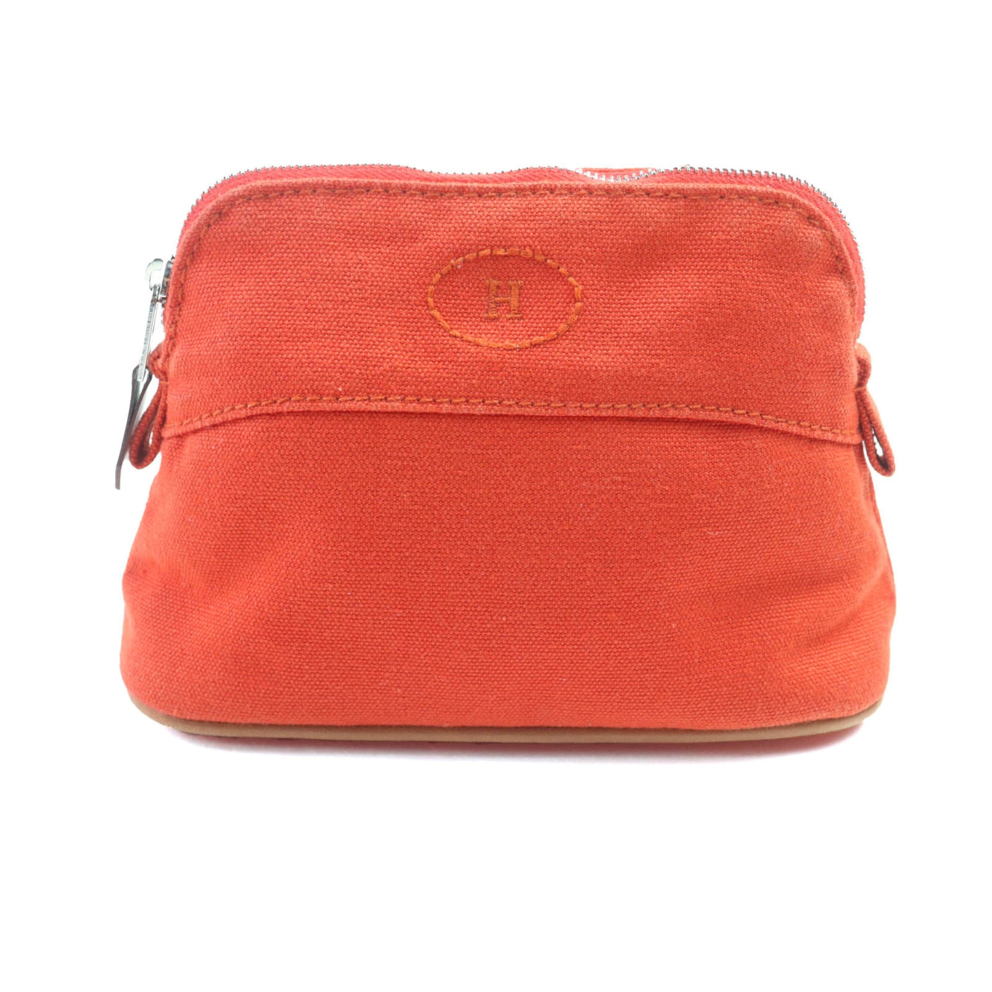 Hermes Orange Cotton 100% Pouch (Pre-Owned)