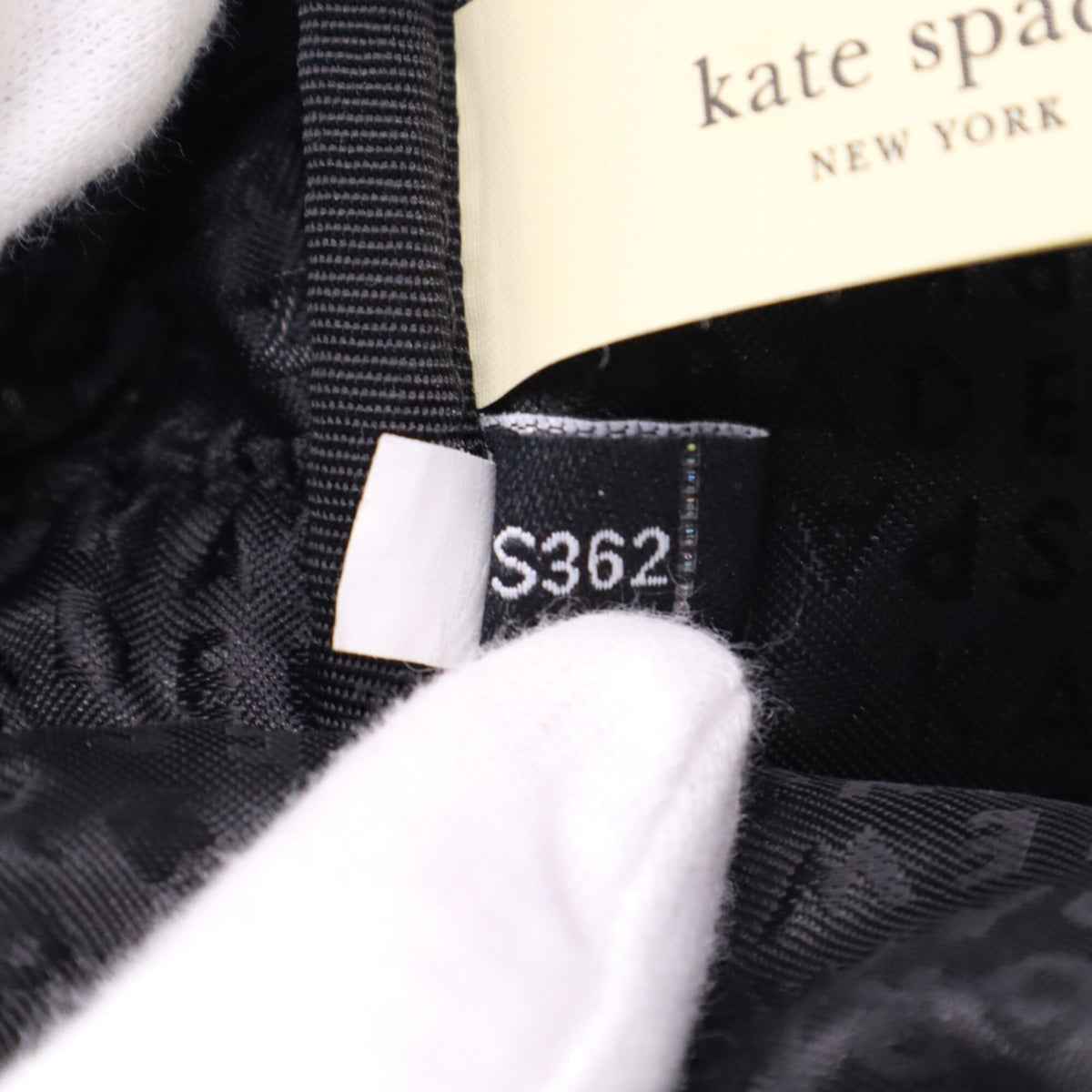 Kate Spade Black Nylon Leather Backpack (Pre-Owned)