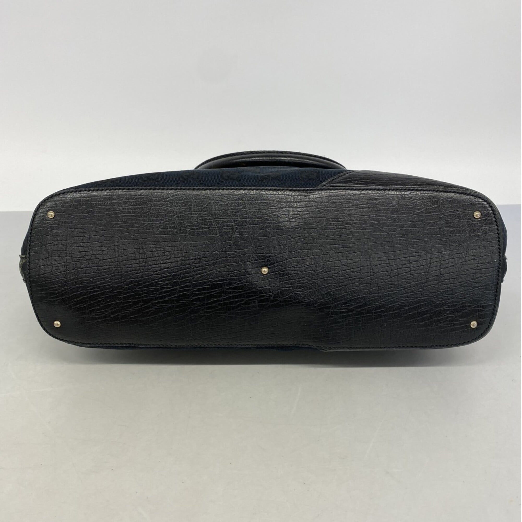 Gucci Black Canvas Tote Bag (Pre-Owned)