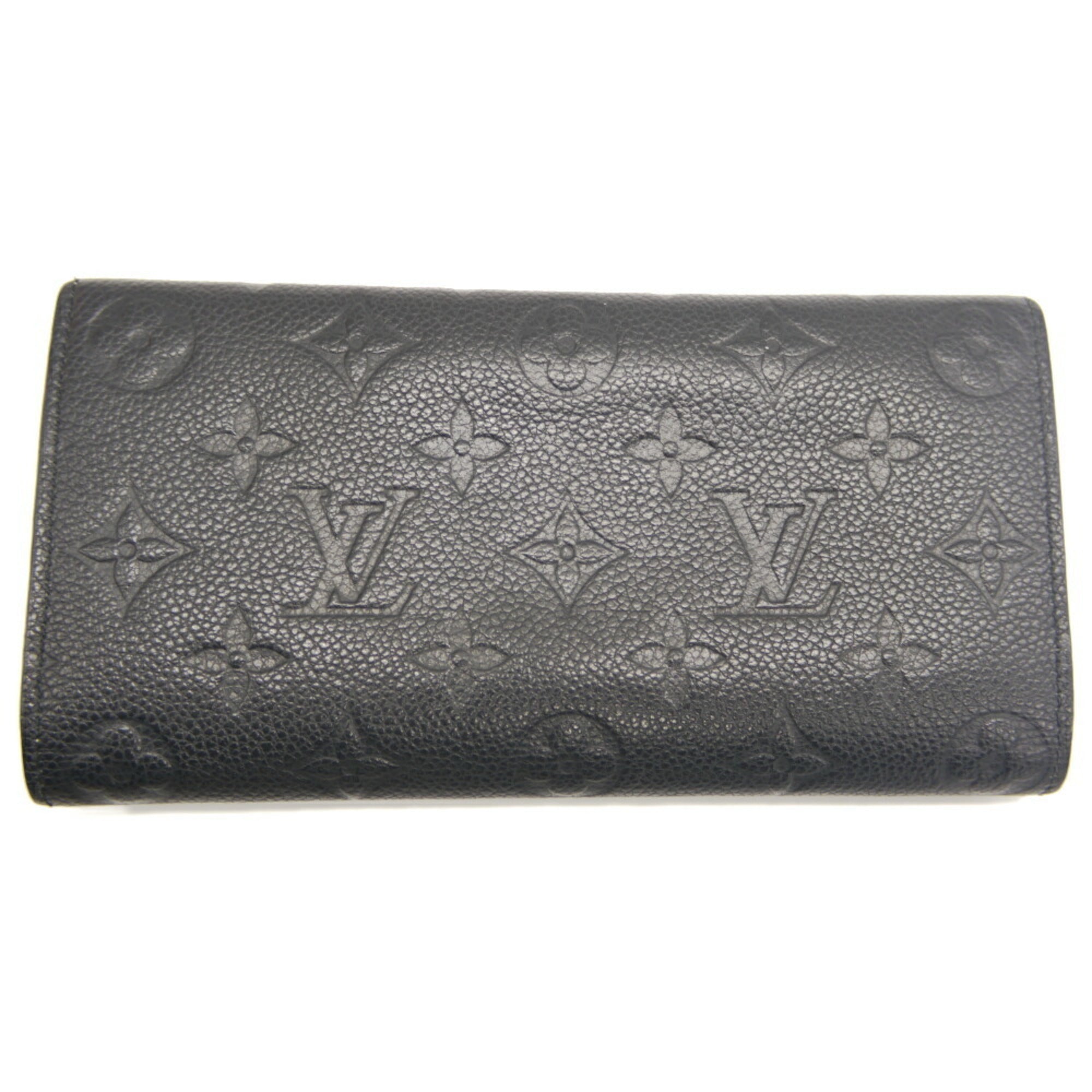 Louis Vuitton Monogram Noir Monogram Empreinte Long Wallet (Bi-Fold) (Pre-Owned)