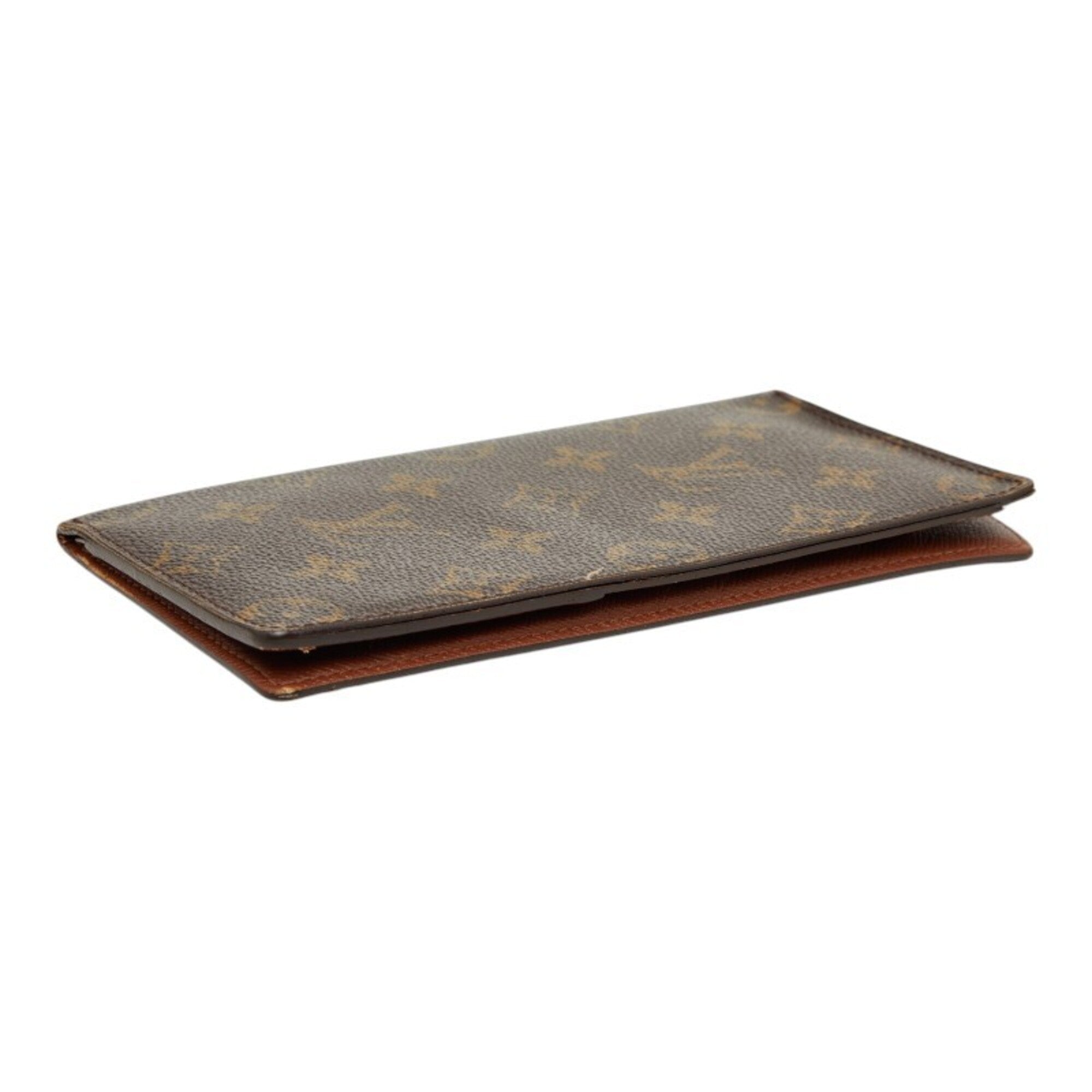 Louis Vuitton Monogram Brown Pvc Leather Long Wallet (Bi-Fold) (Pre-Owned)