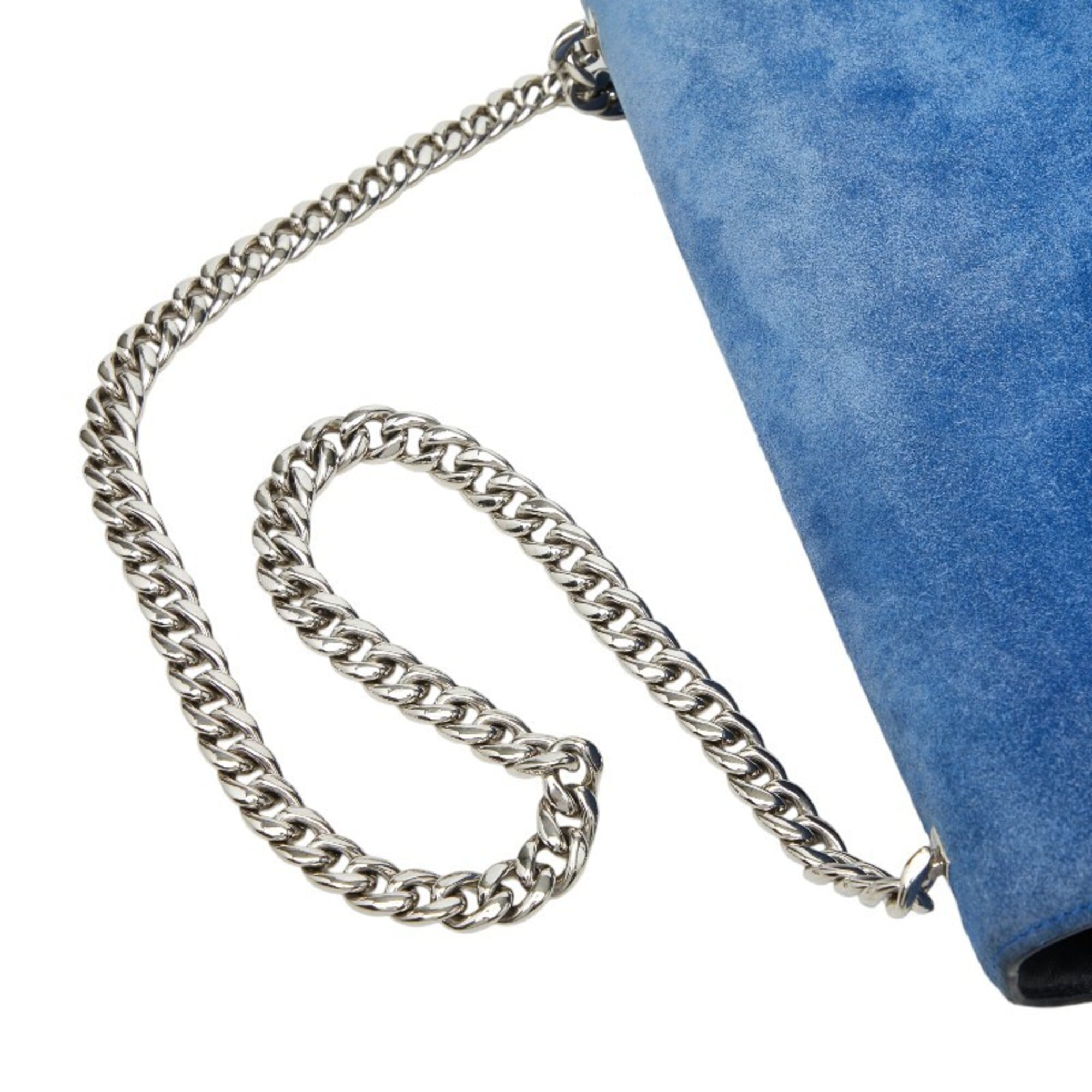 Celine Blue Suede Leather Shoulder Bag (Pre-Owned)