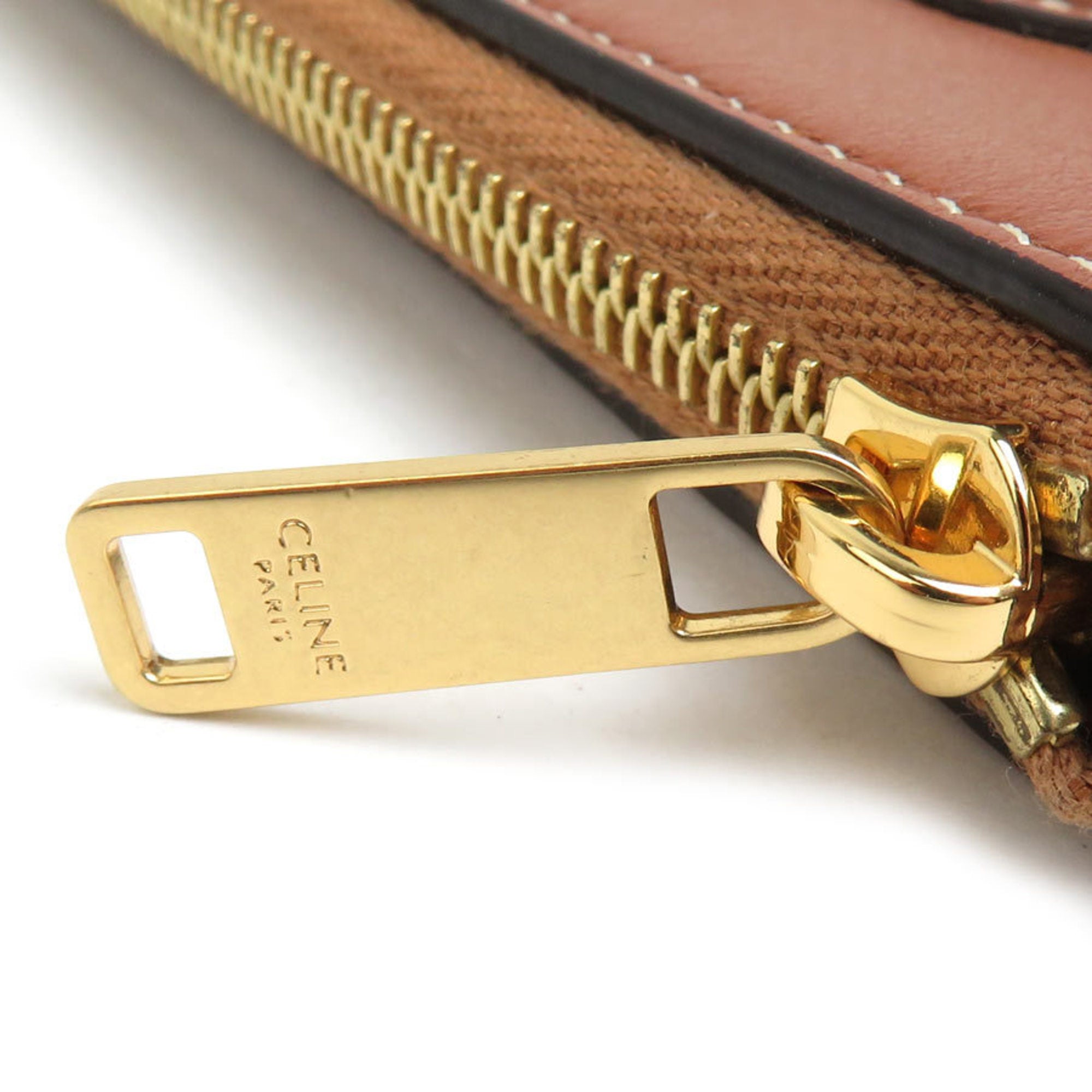 Celine Brown Leather Coin Purse/Coin Case (Pre-Owned)