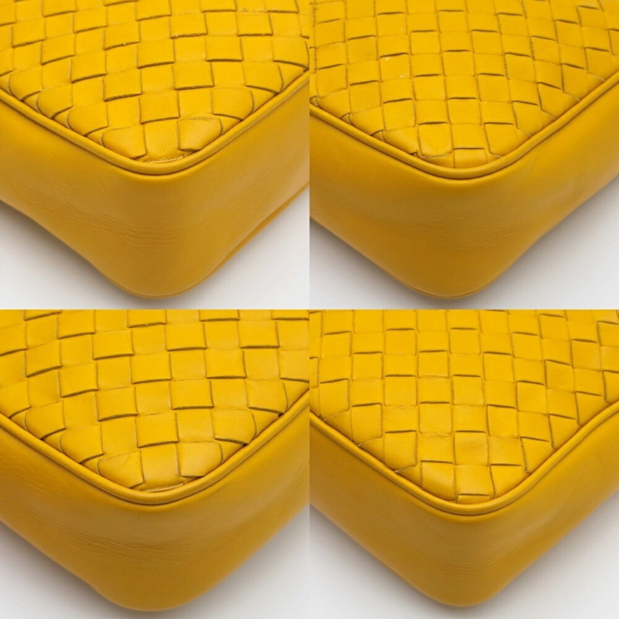 Bottega Veneta Yellow Leather Shoulder Bag (Pre-Owned)