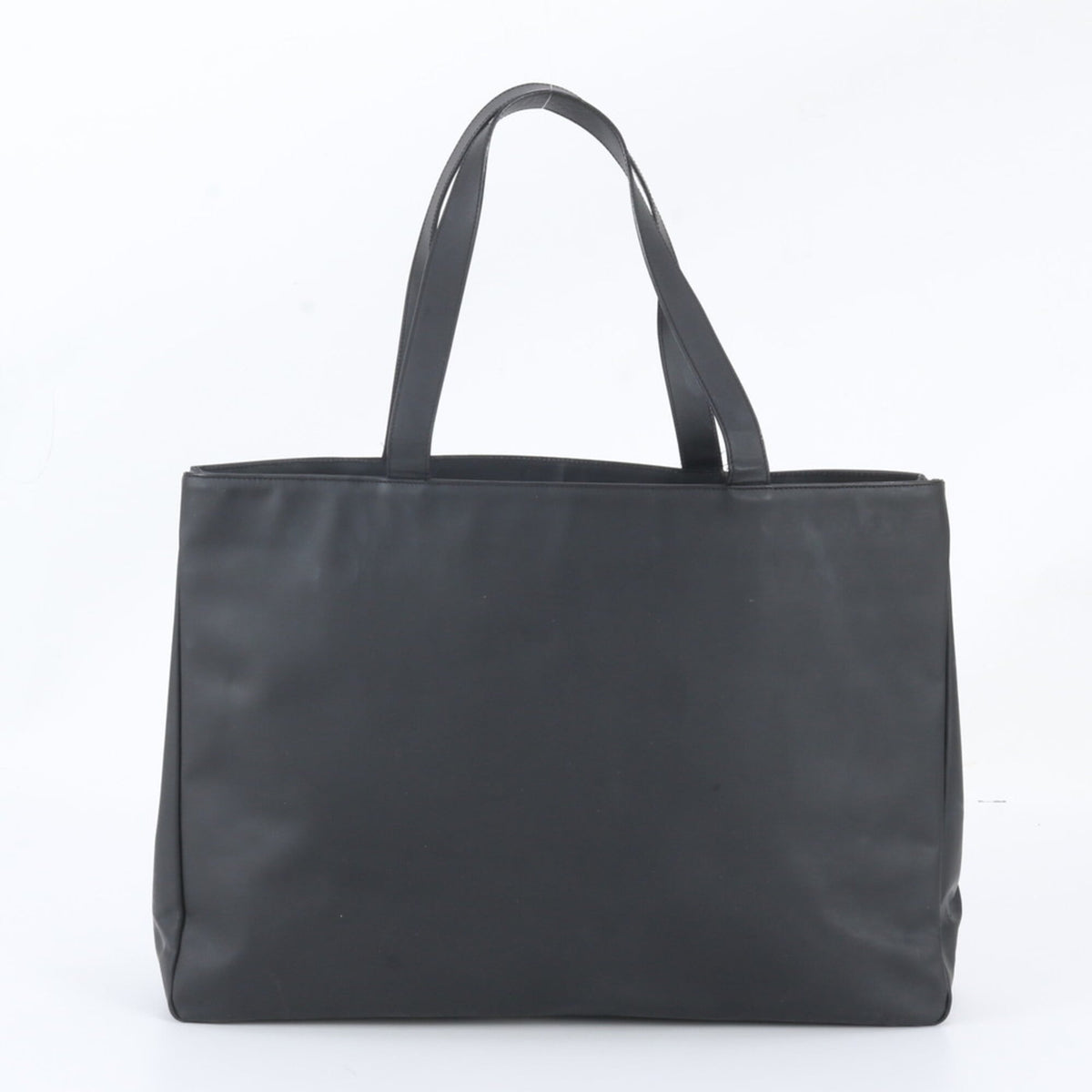 Salvatore Ferragamo Black Leather Shoulder Bag Tote Bag (Pre-Owned)