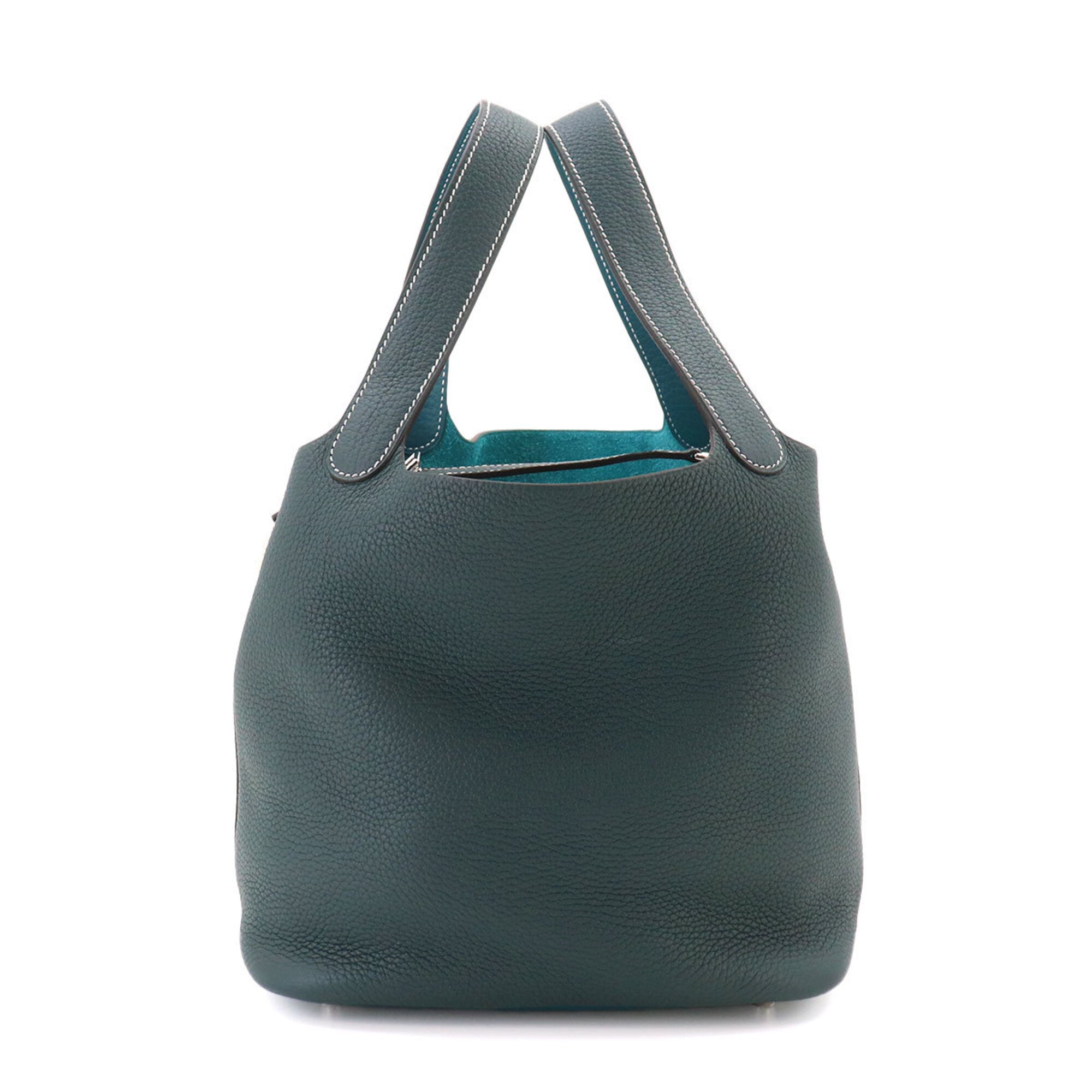 Piko Green Leather Handbag (Pre-Owned)