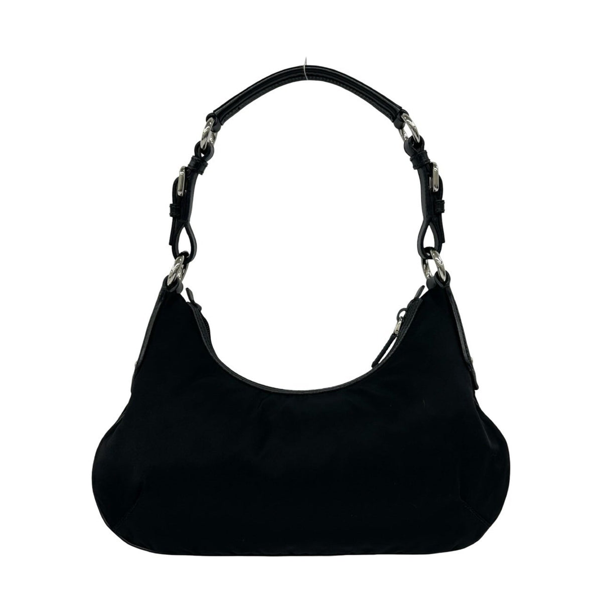 Gucci Black Canvas Leather Boston Bag Handbag (Pre-Owned)