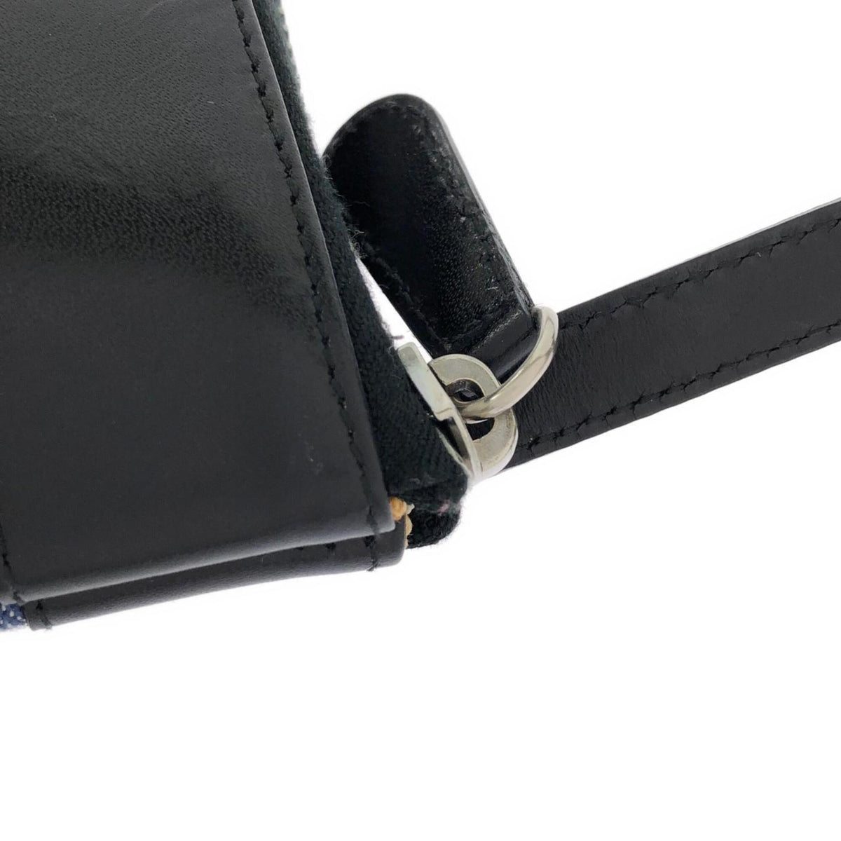 Bvlgari Blue Canvas Leather Shoulder Bag (Pre-Owned)