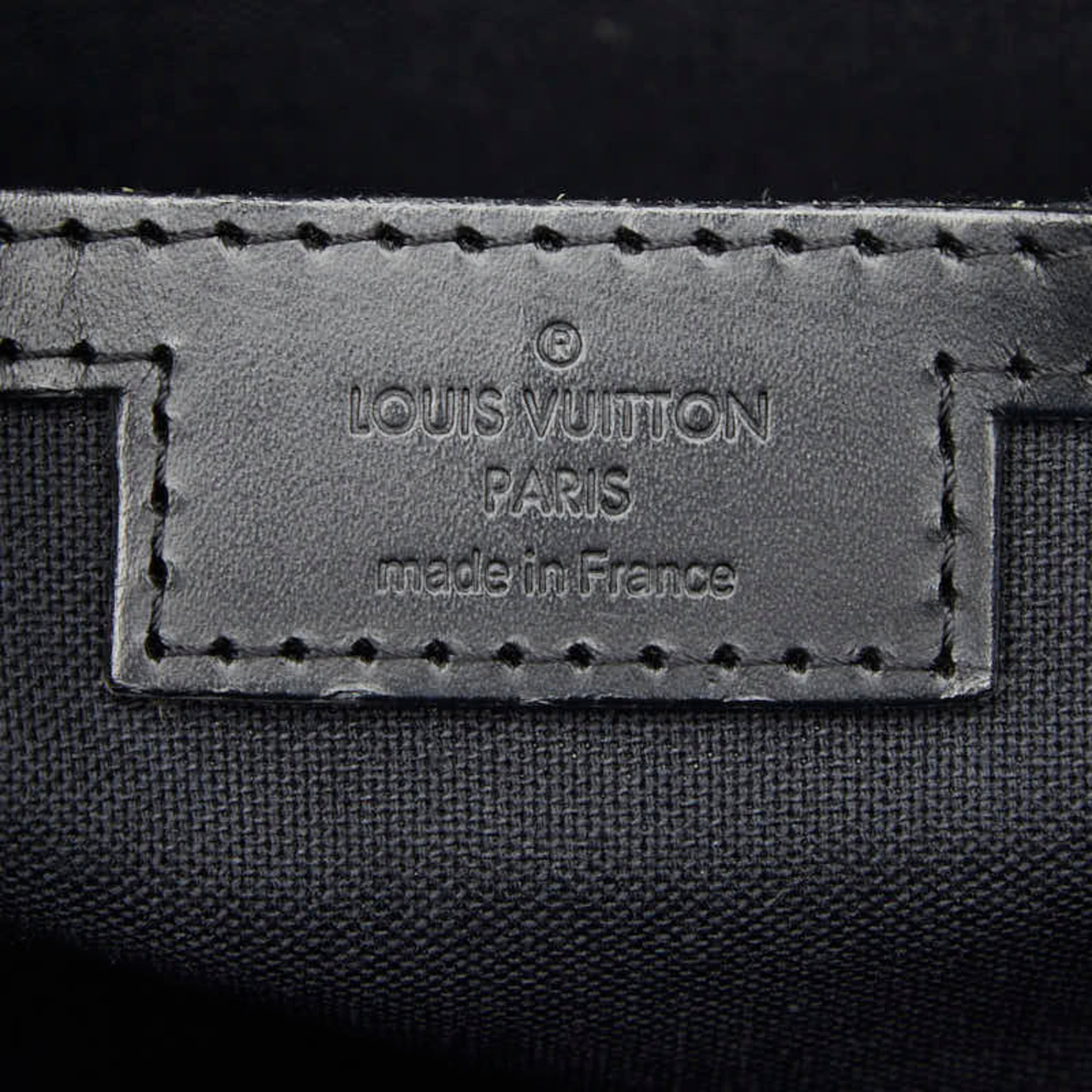 Louis Vuitton Black Pvc Leather Shoulder Bag Tote Bag (Pre-Owned)