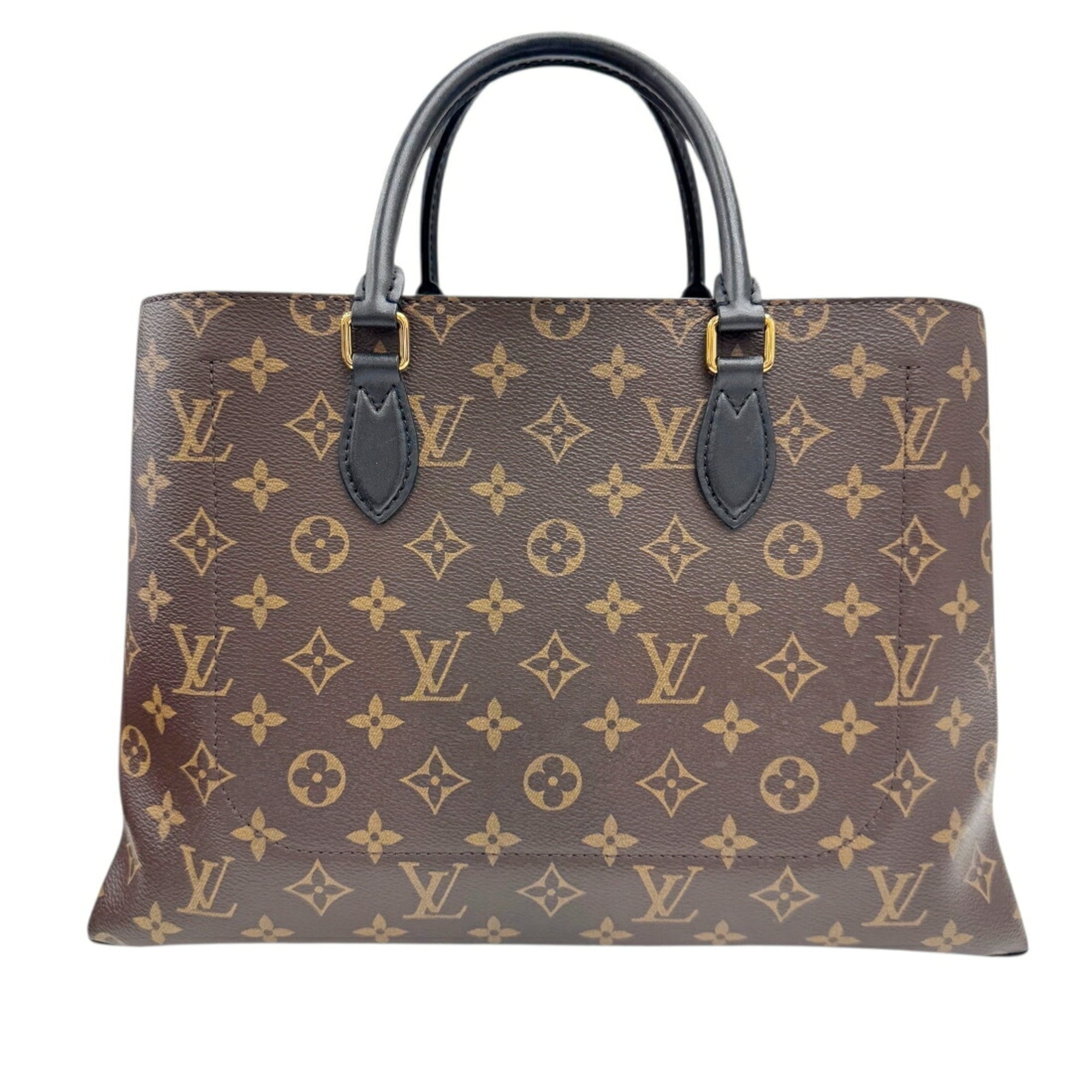 Louis Vuitton Brown Noir Monogram Leather Handbag Shoulder Bag (Pre-Owned)