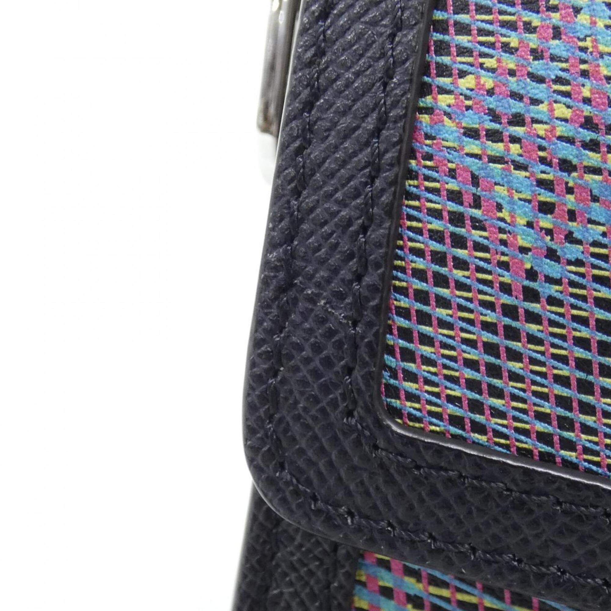 Louis Vuitton Monogram Blue Leather Shoulder Bag (Pre-Owned)