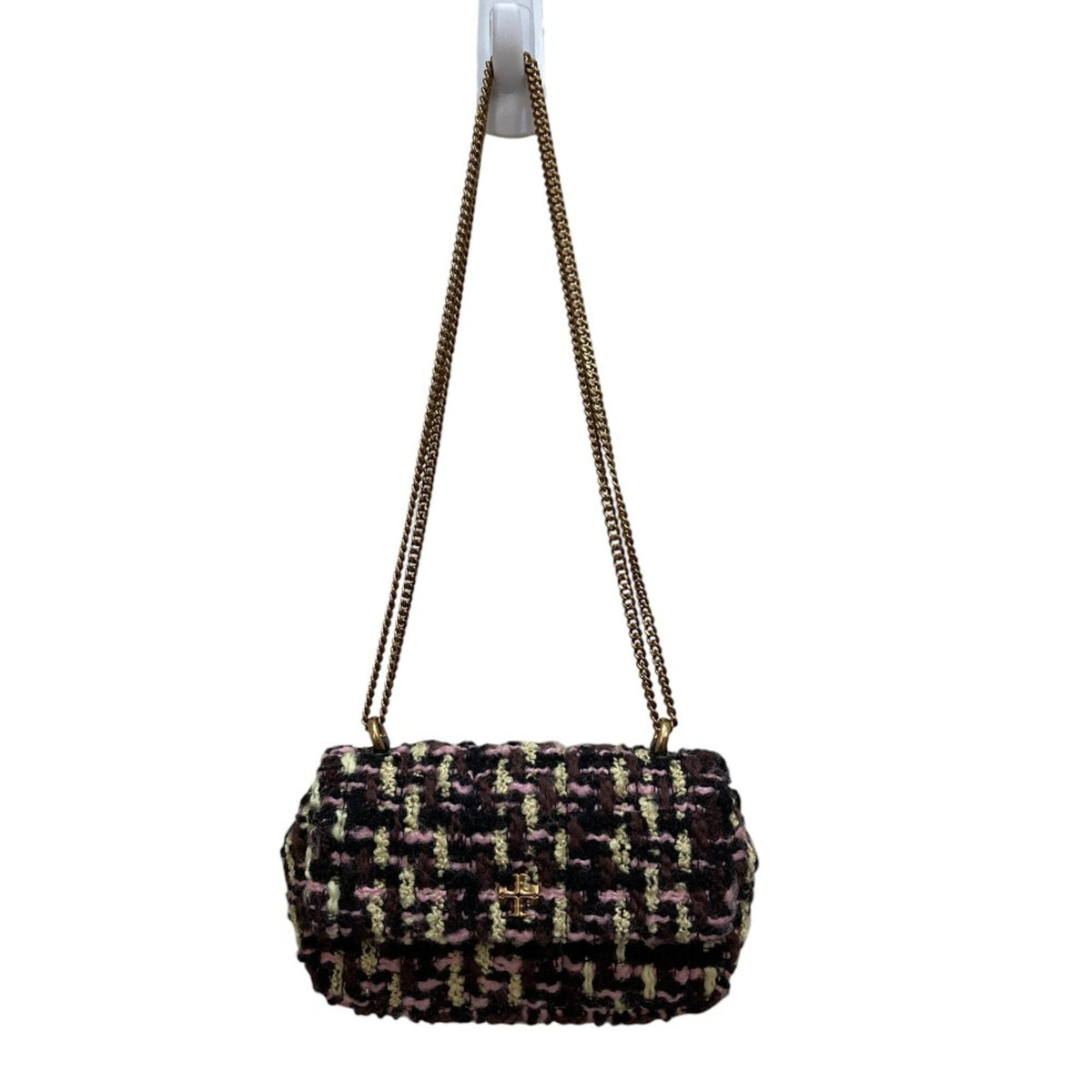 Tory Burch Multi-Color Tweed Shoulder Bag (Pre-Owned)