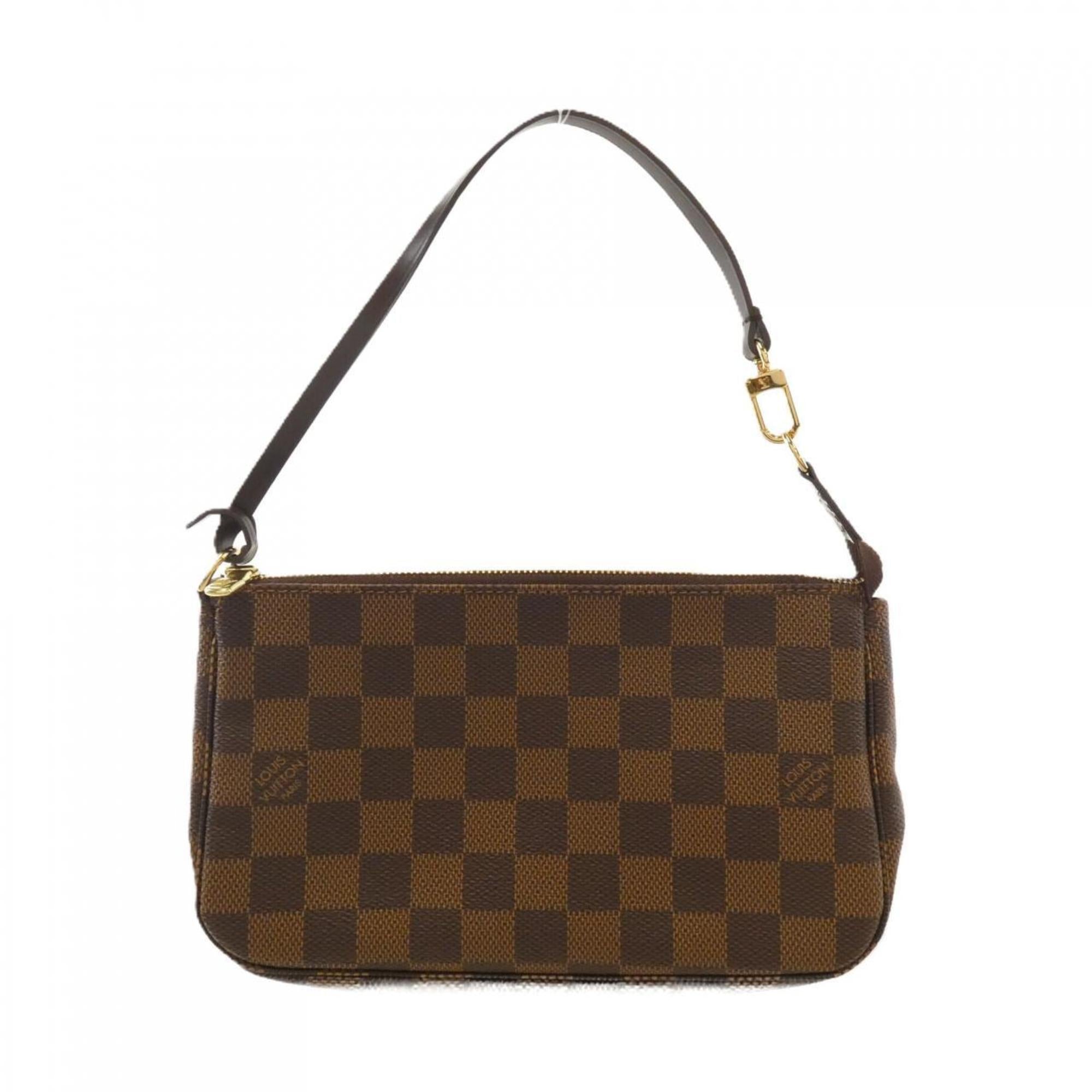 Louis Vuitton Damier Damier Canvas Ebene Damier Canvas Pochette Pouch (Pre-Owned)