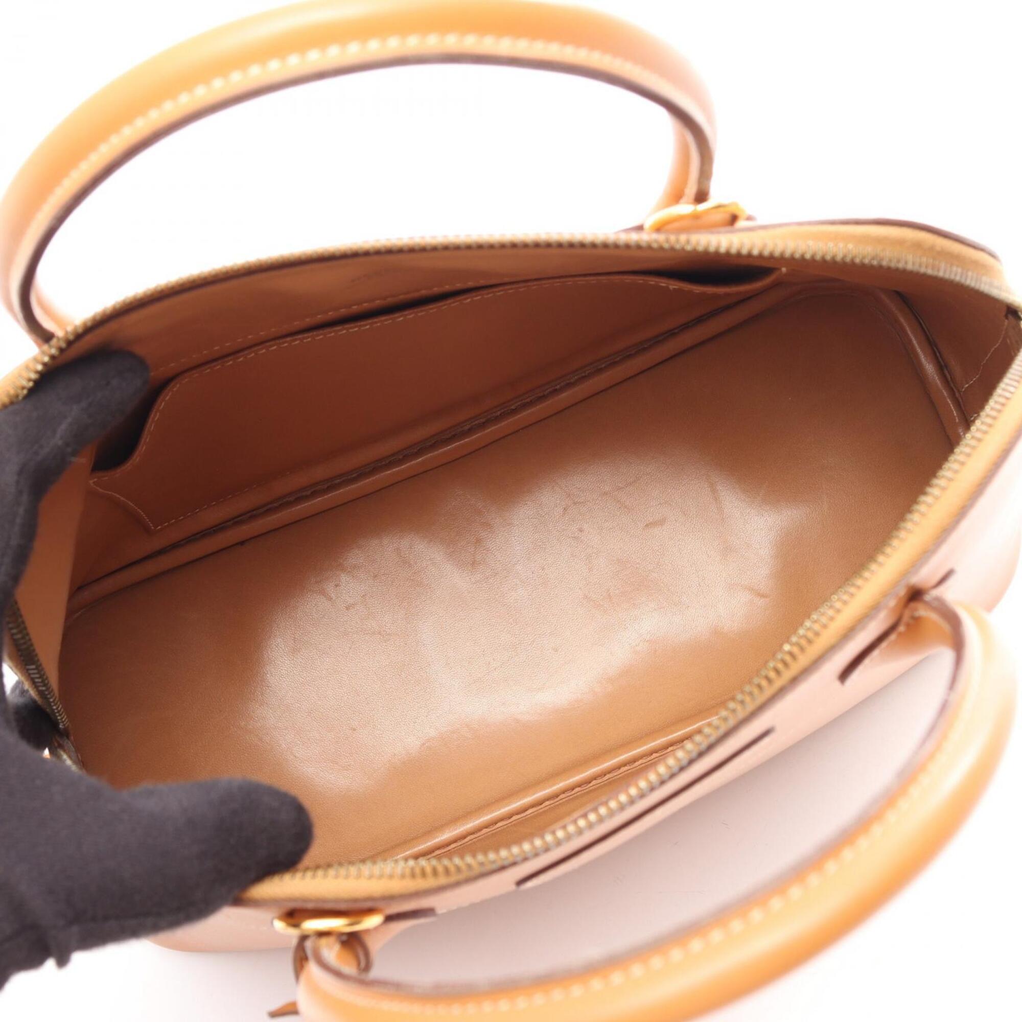 Hermes Brown Natural Chamonix Leather Handbag (Pre-Owned)