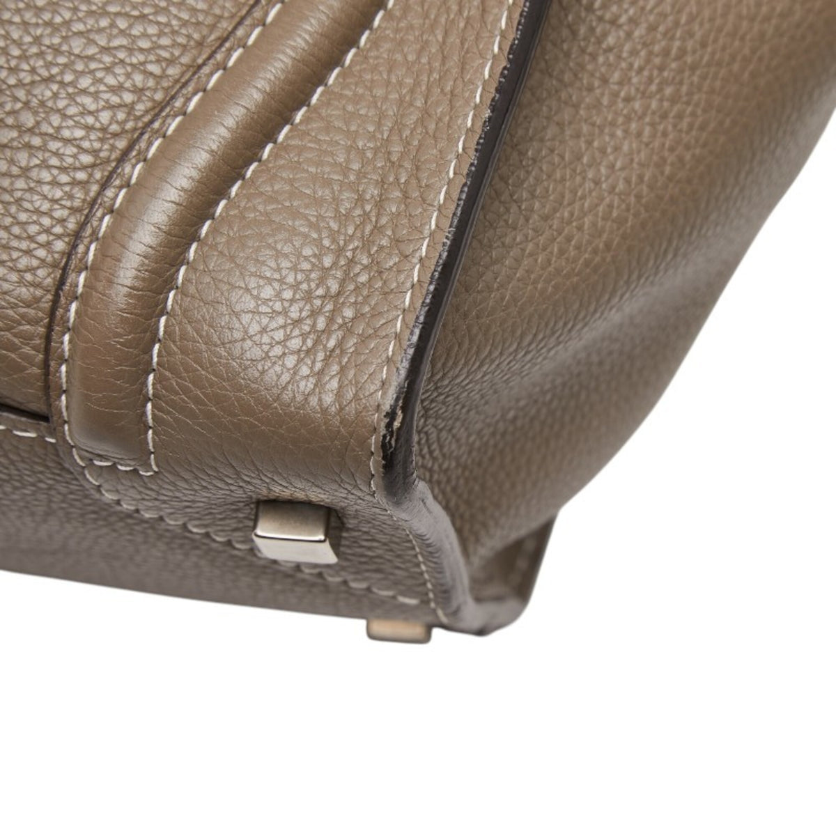 Celine Gray Leather Handbag (Pre-Owned)