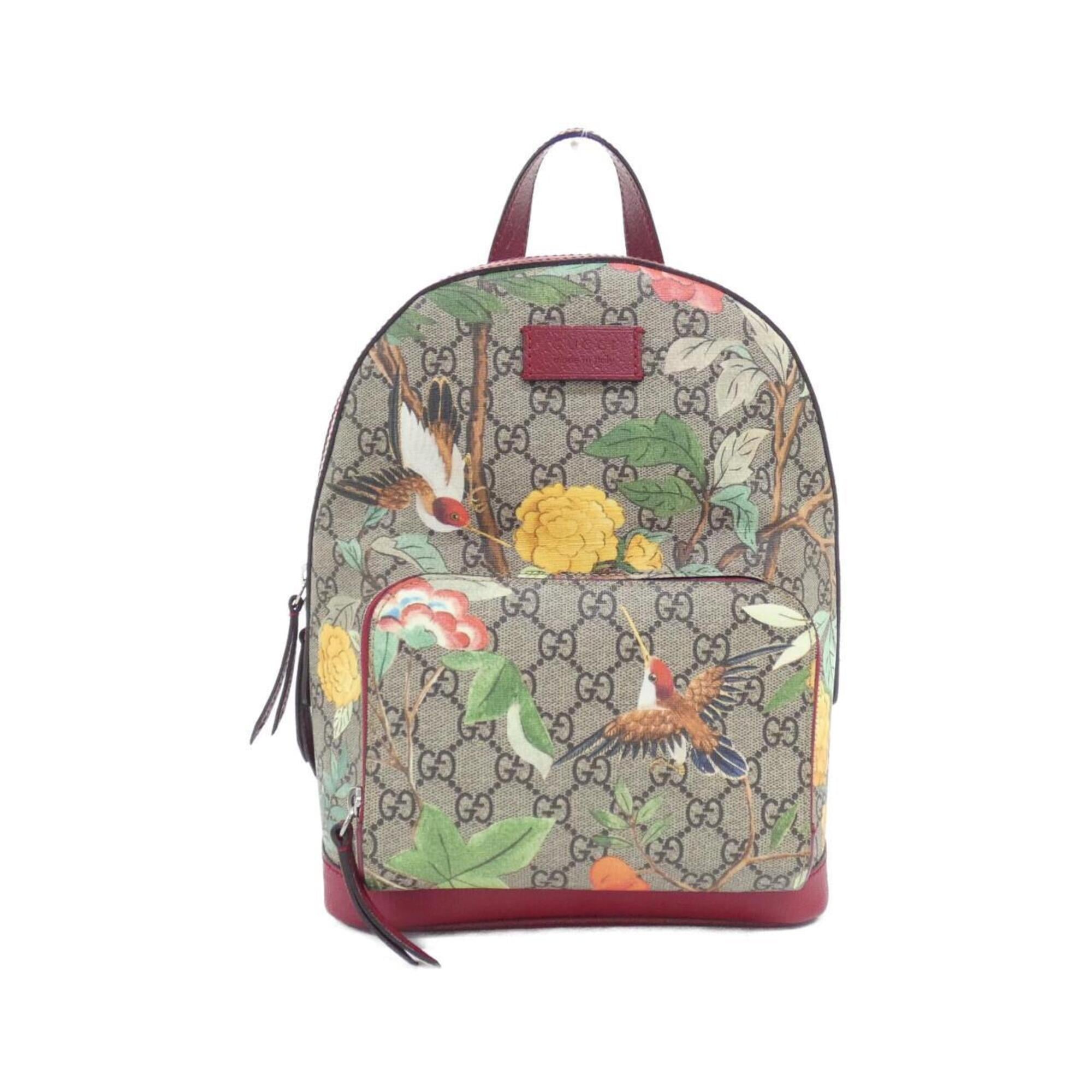 Gucci Beige Red Color Backpack (Pre-Owned)