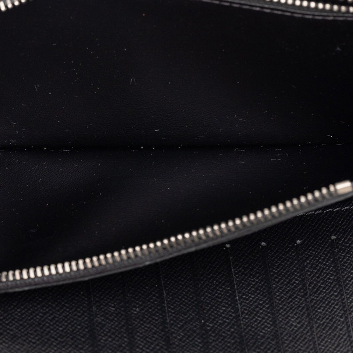 Louis Vuitton Black Gray Pvc Leather Long Wallet (Bi-Fold) (Pre-Owned)
